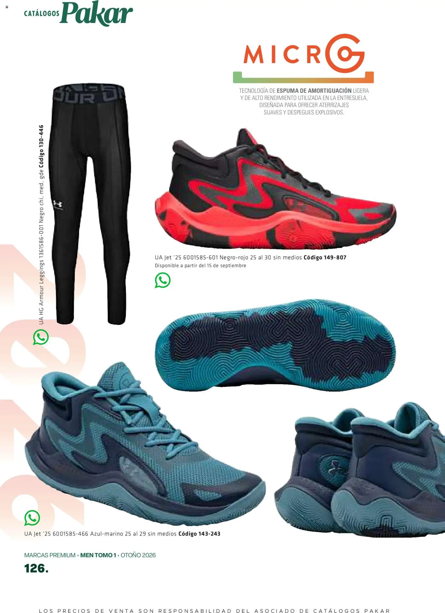 Nuevas ofertas de SC Pakar válidas en toda la República Mexicana desde el 28/08/2026. ¡Encuentra las mejores ofertas en SC Pakar catálogo Premium Men Tomo 1! | Página: 126 | Productos: Leggings, Espuma
