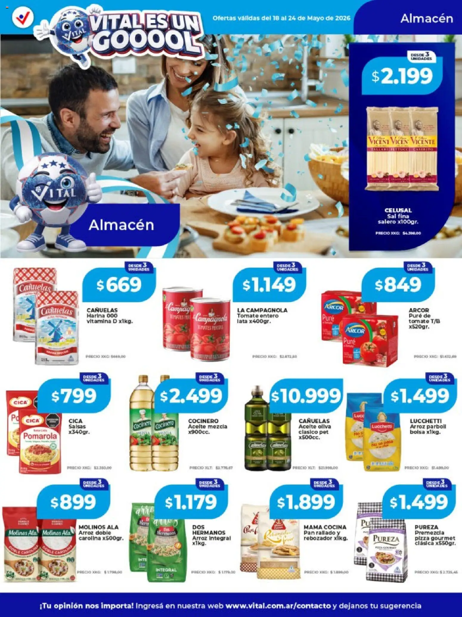 Vital - Ofertas │ válido desde el 18.05.2026 | Página: 10 | Productos: Harina, Aceite, Sal, Tomate