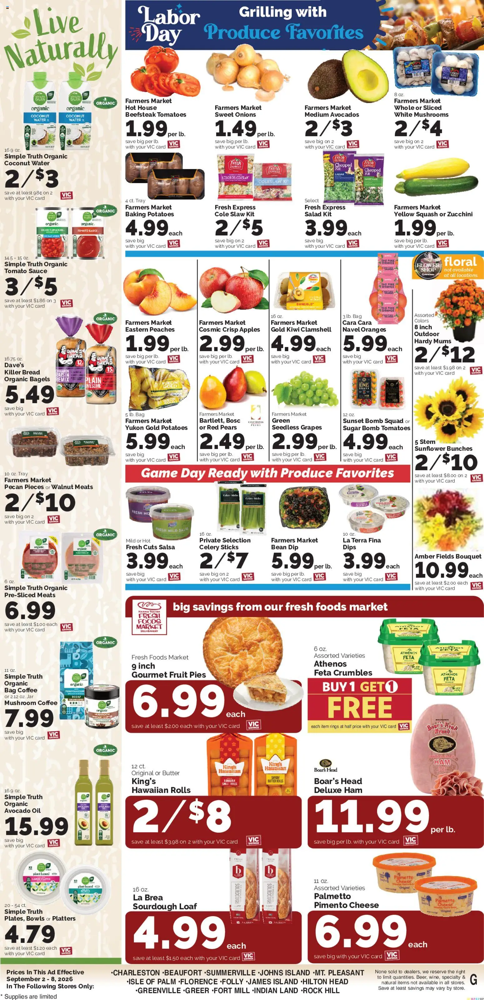 Harris Teeter Weekly Ad - valid from 09/02/2026 | Page: 11 | Products: Fruit, Avocado oil, Game, Pears