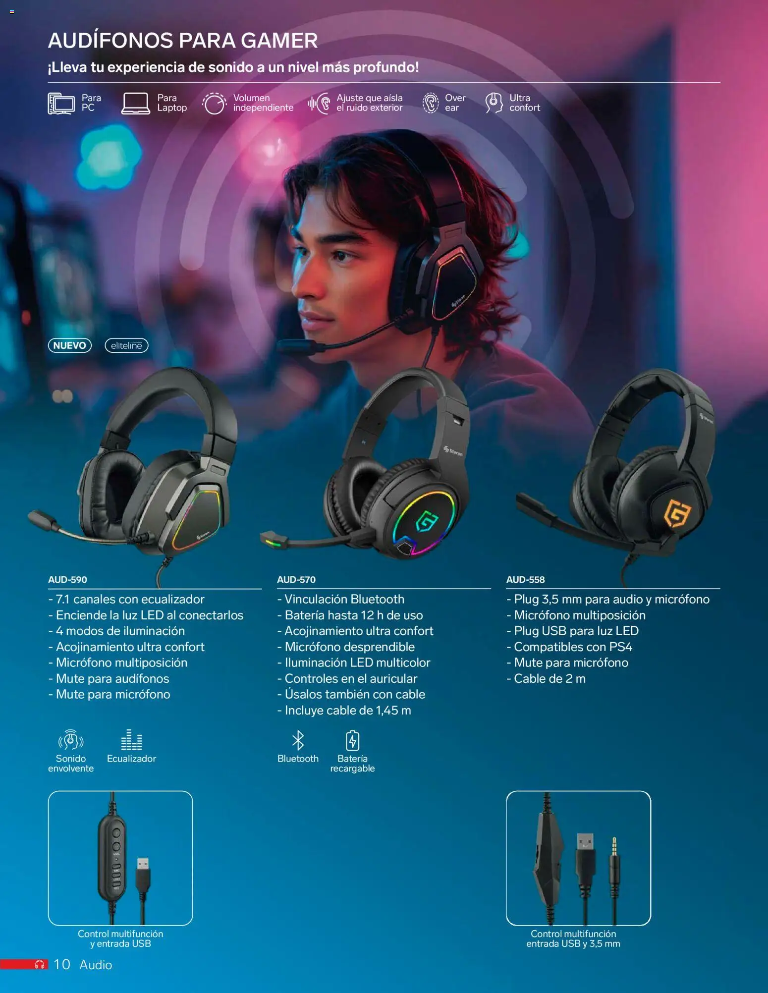 Nuevas ofertas de Steren válidas en toda la República Mexicana desde el 01.01.2026. ¡Encuentra las mejores ofertas en Steren catálogo! | Página: 22 | Productos: Ecualizador, Audio, Audífonos, Batería