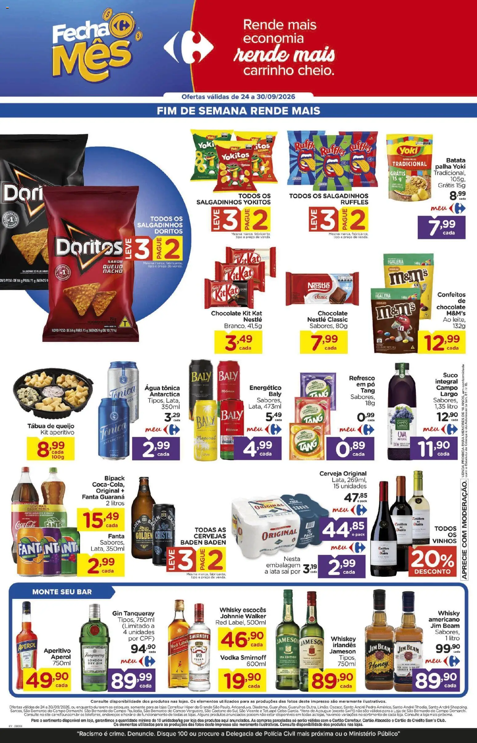 Carrefour Folheto - válido de 24/09/2026 | Página: 5 | Produtos: Guaraná, Fanta, Energético, Suco