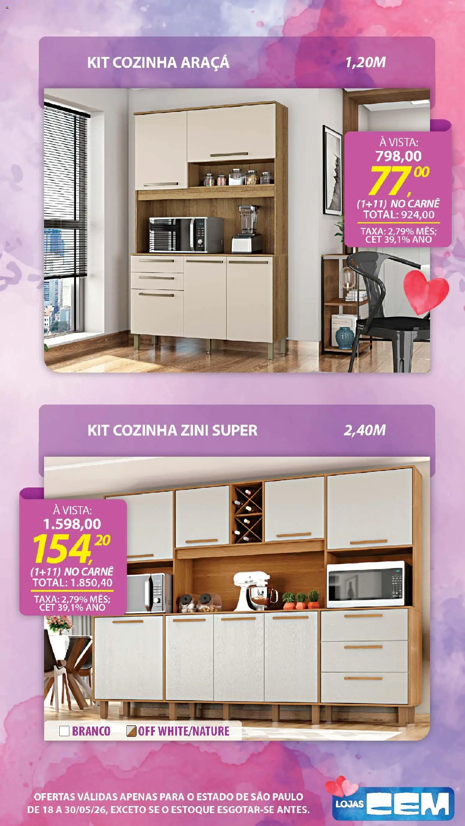 Lojas Cem - Ofertas atuais de 18/05/2026 ? Não perca as melhores promoções! | Brasil