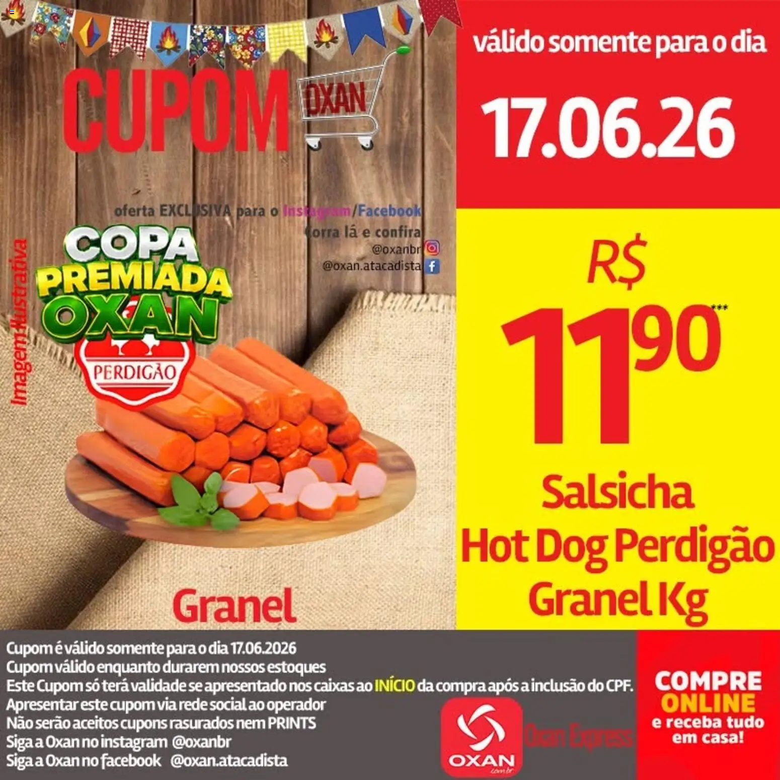 Oxan Atacadista Folheto - válido de 17.06.2026 | Página: 9 | Produtos: Salsicha, Copa