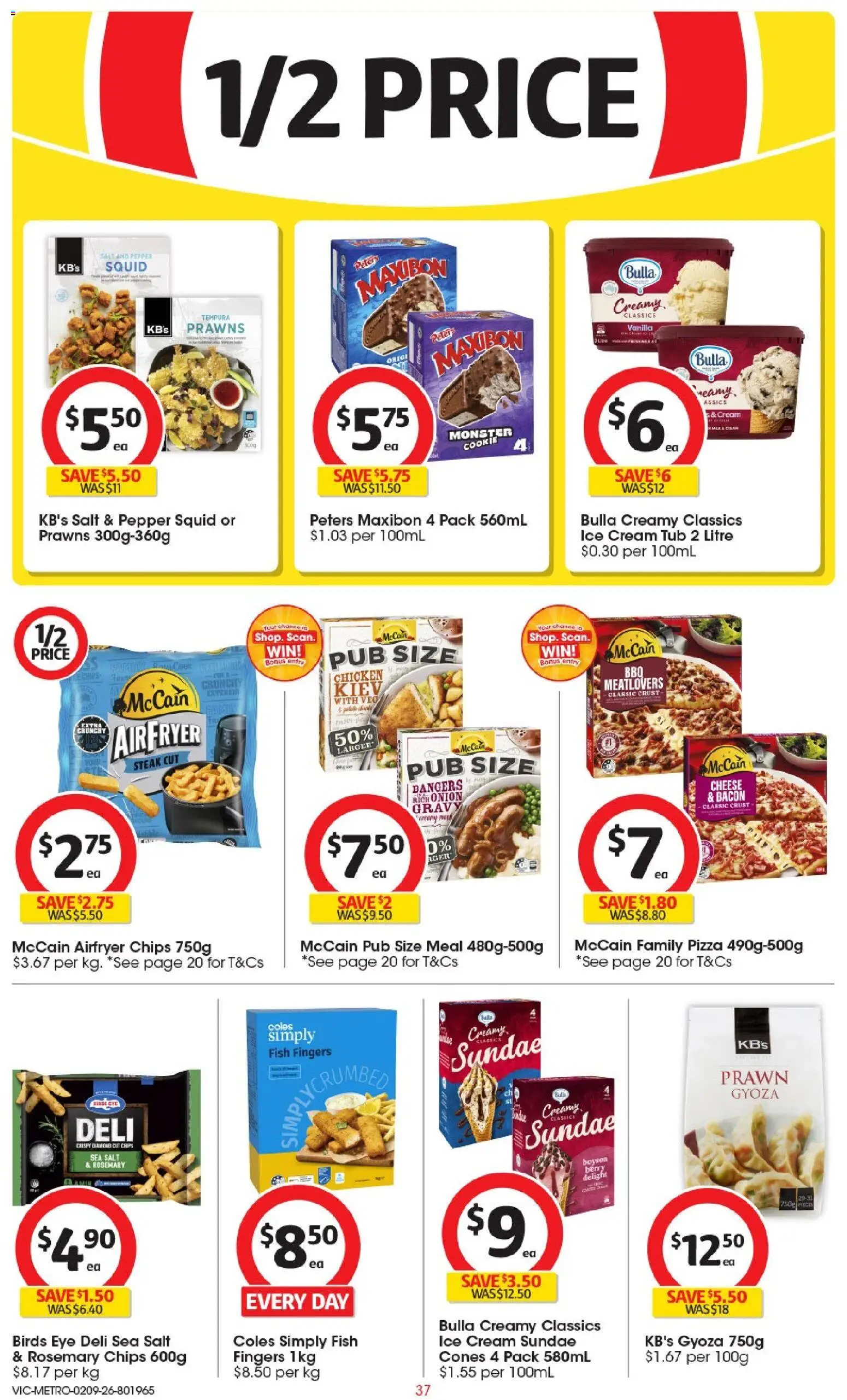 Coles catalogue - valid from 02/09/2026 | Page: 38 | Products: Pizza, Prawns, Steak, Salt