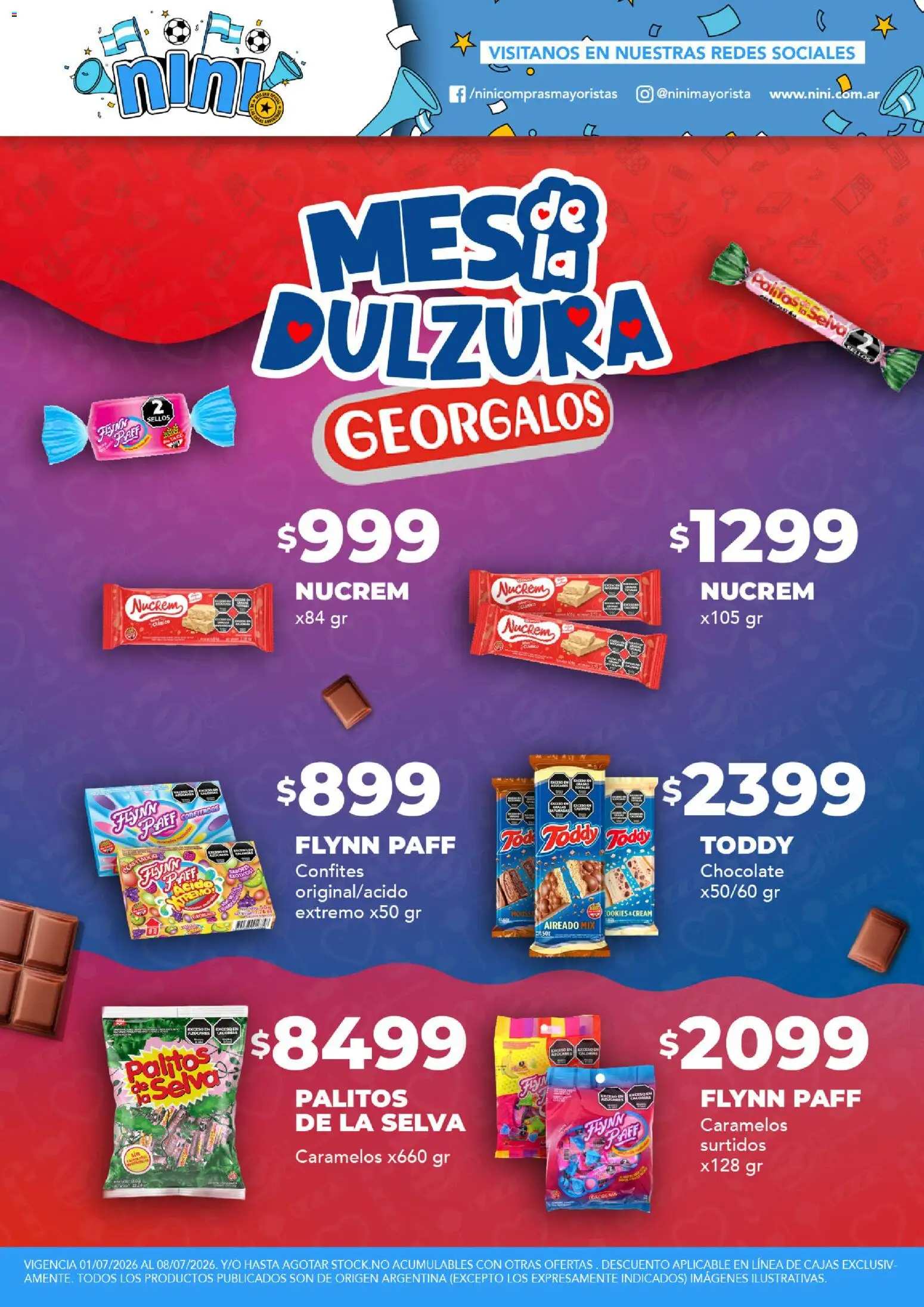 NINI Mayorista ofertas │ válido desde el 01/07/2026 | Página: 4 | Productos: Mousse, Chocolate