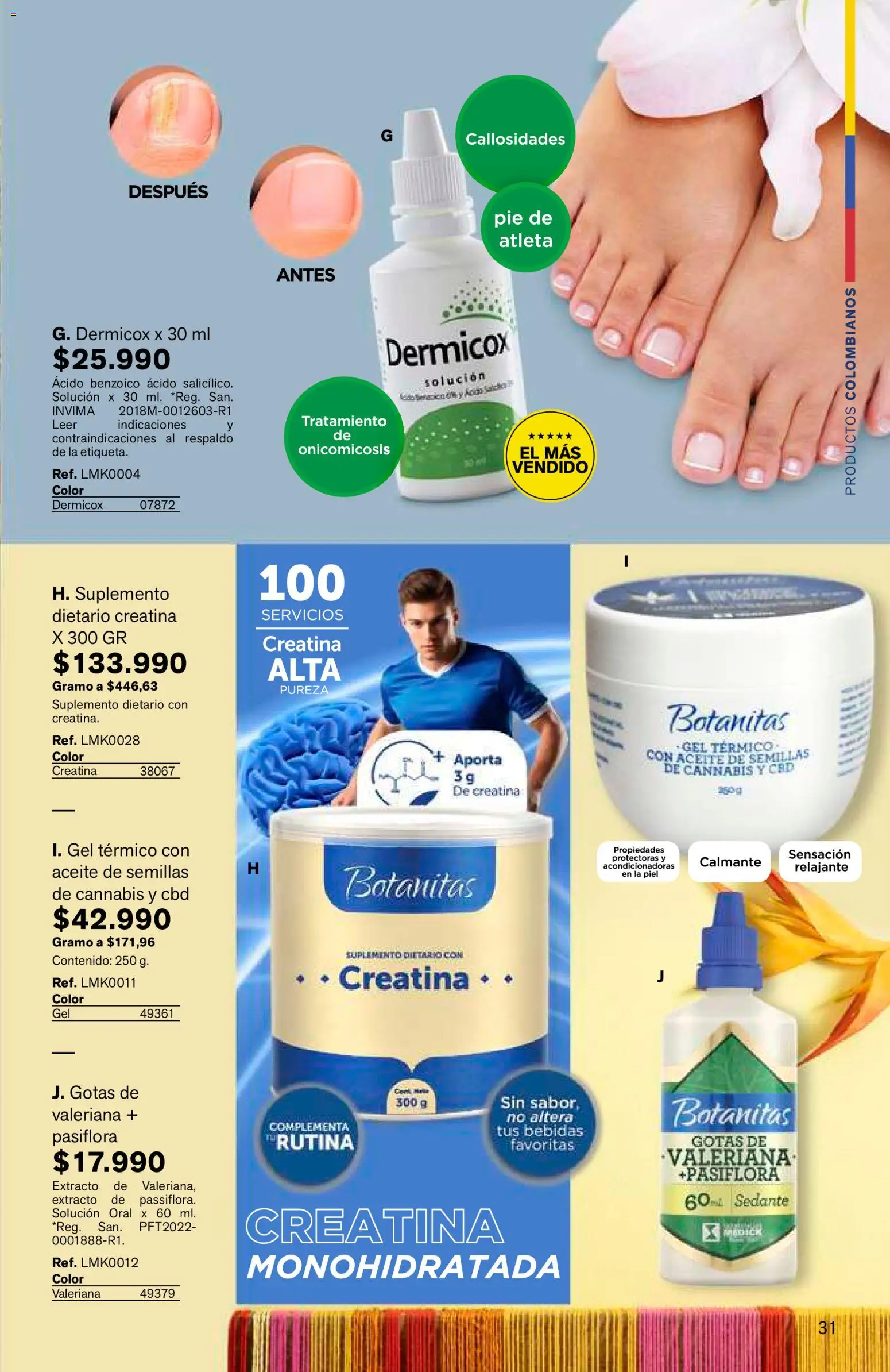Leonisa revista - valida desde el 25/06/2026 | Página: 31 | Productos: Semillas, Suplemento dietario, Aceite