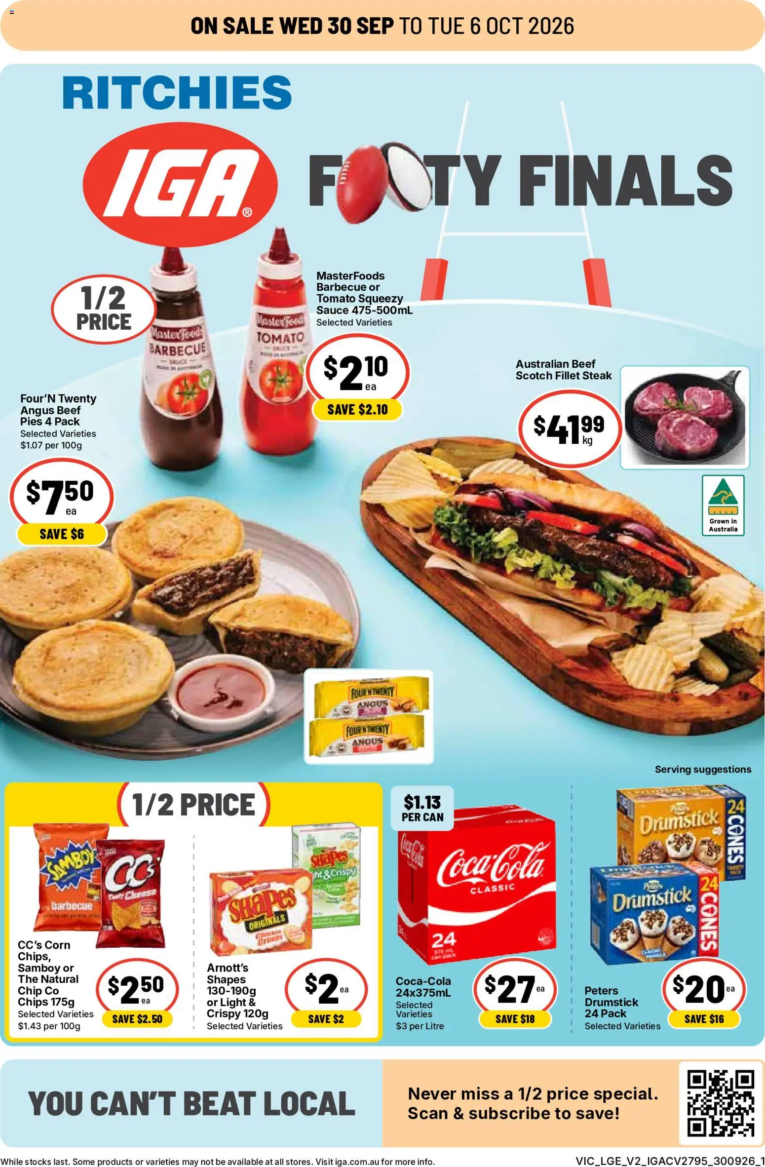 Ritchies catalogue - valid from 30/09/2026 | Page: 1 | Products: Corn, Sauce, Scotch, Tomato