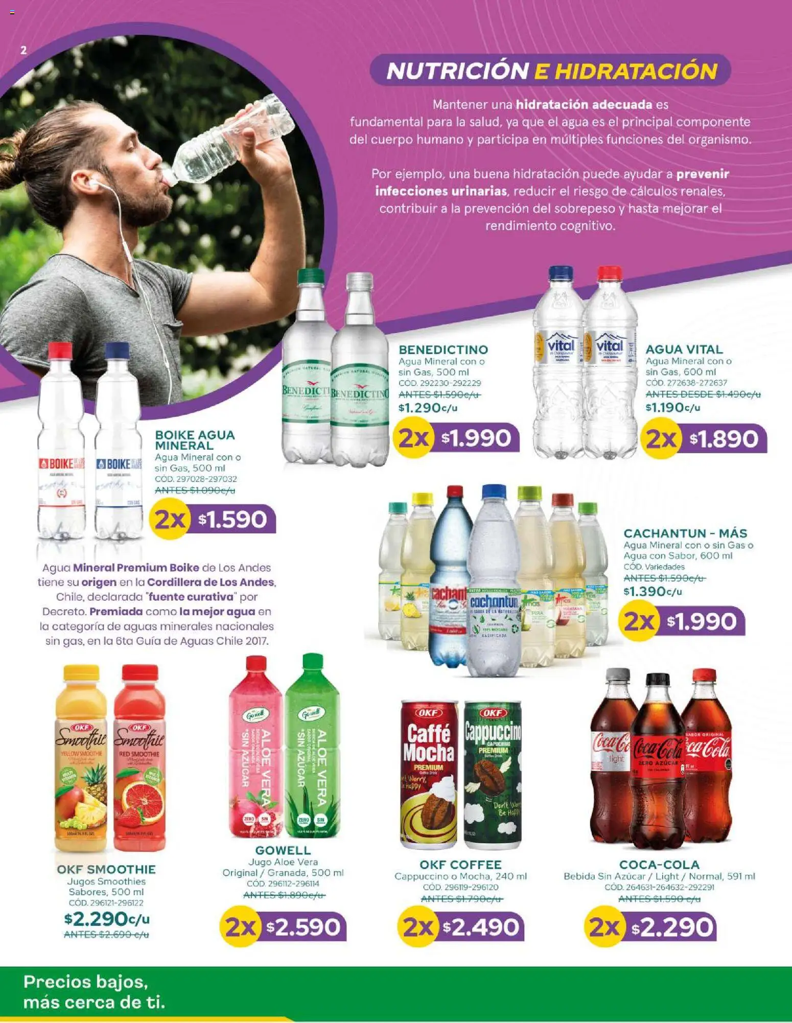 Cruz Verde - Bebestibles y Snacks │ válido desde el 30.06.2026 | Página: 2 | Productos: Agua, Jugo, Azucar, Fuente
