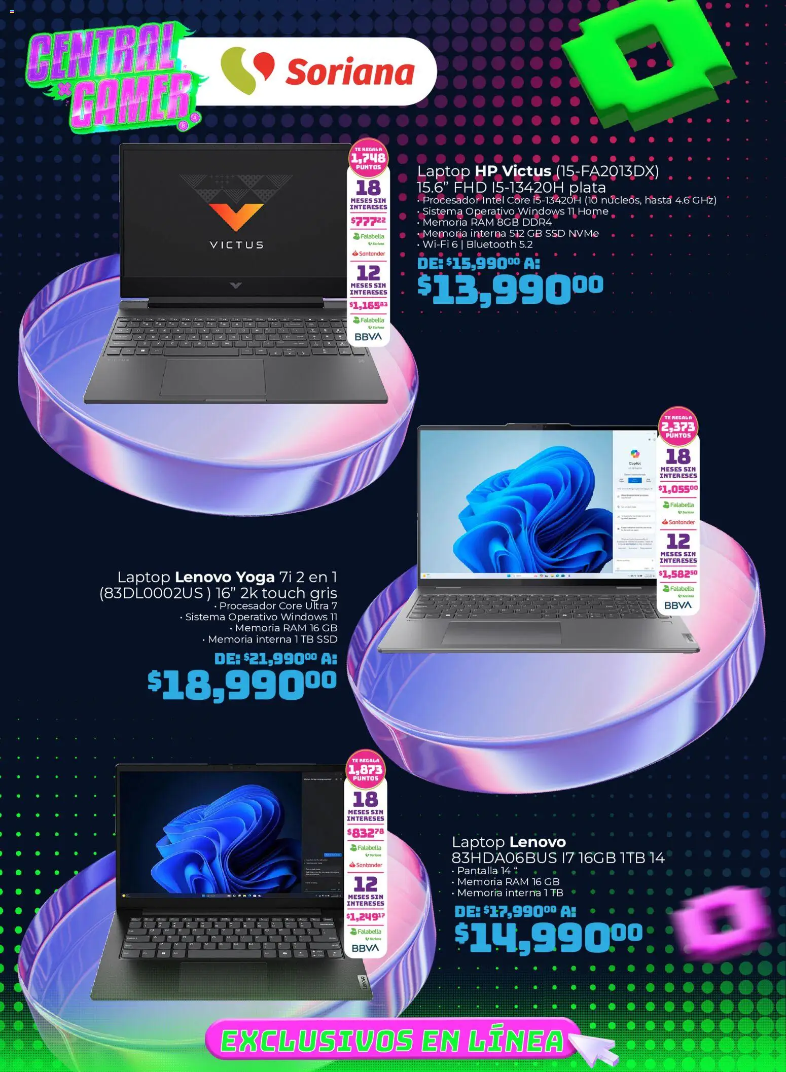 Nuevas ofertas de Soriana válidas en toda la República Mexicana desde el 13/08/2026. ¡Encuentra las mejores ofertas en Soriana Central Gamer Exclusivo en línea! | Página: 7 | Productos: Té, Laptop