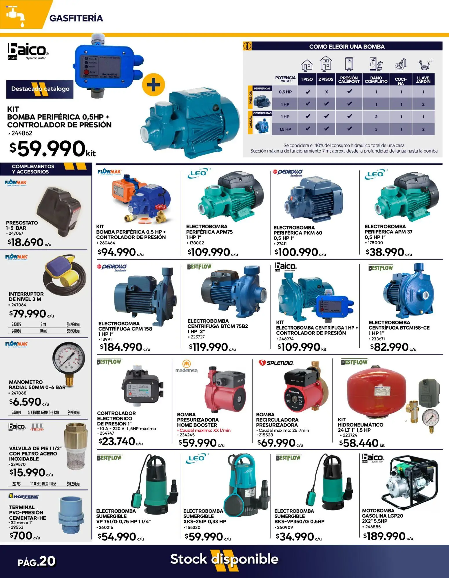 Construmart Ofertas │ válido desde el 31.07.2026 | Página: 20 | Productos: Agua, Manómetro, Baño, Llave