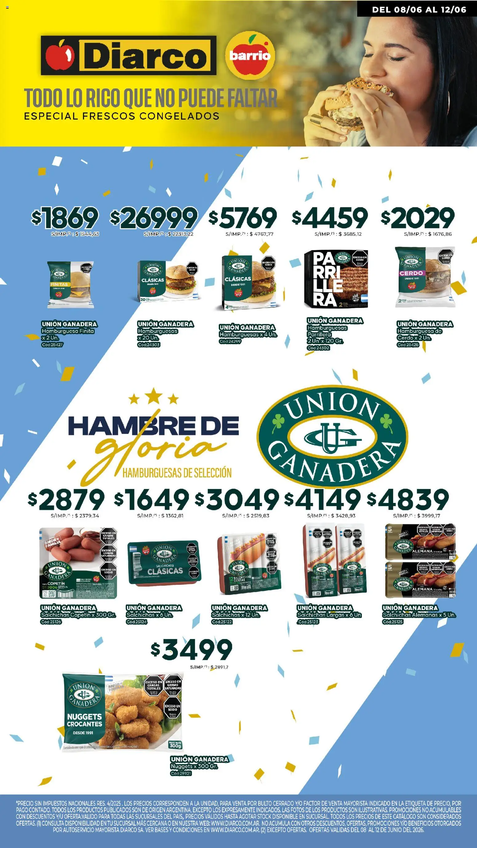 Diarco - Especial Unión Ganadera │ válido desde el 08.06.2026 | Página: 1 | Productos: Cerdo