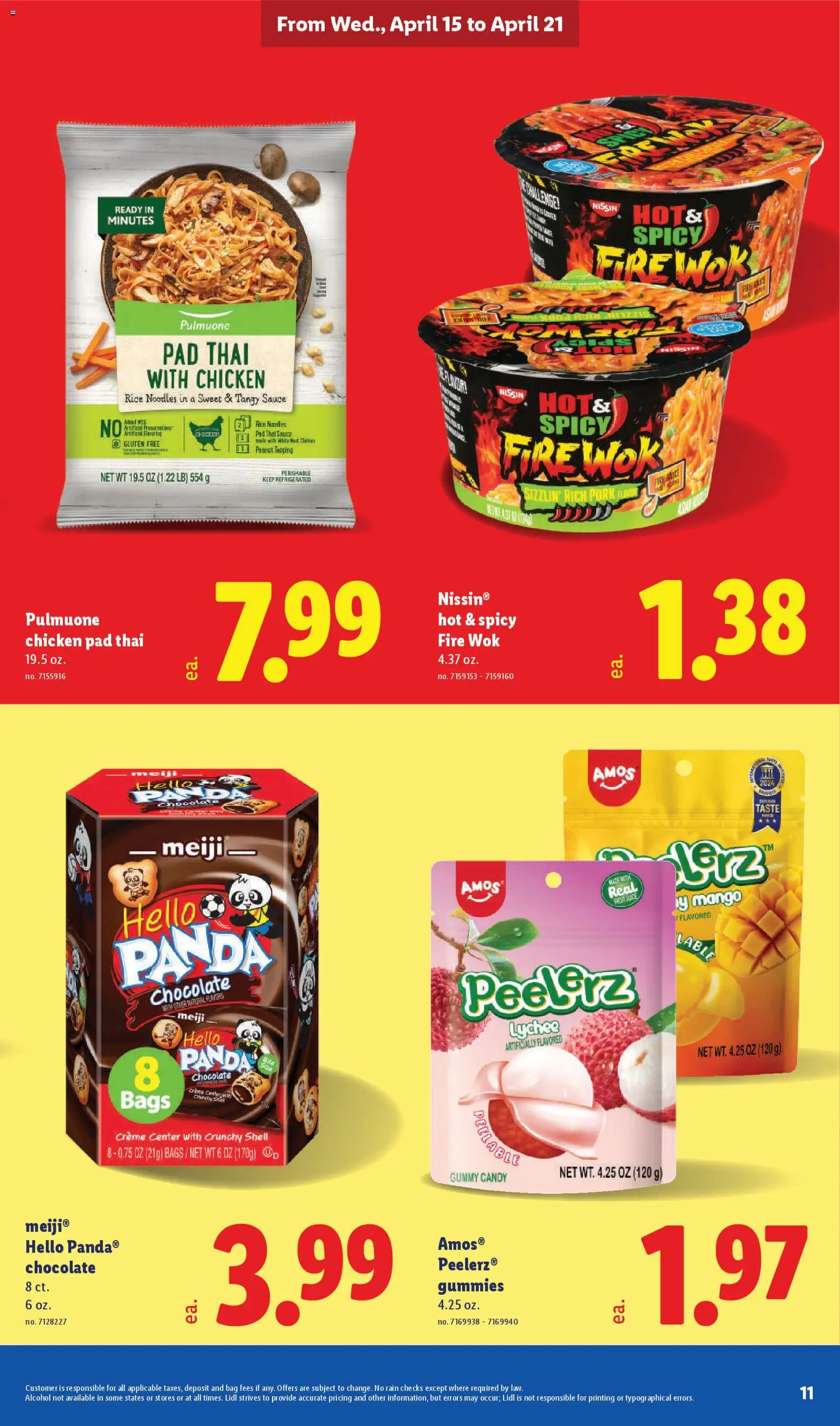 Lidl Weekly Ad - valid from 15.04.2026 | Page: 11 | Products: Wok, Pork, Noodles, Mango