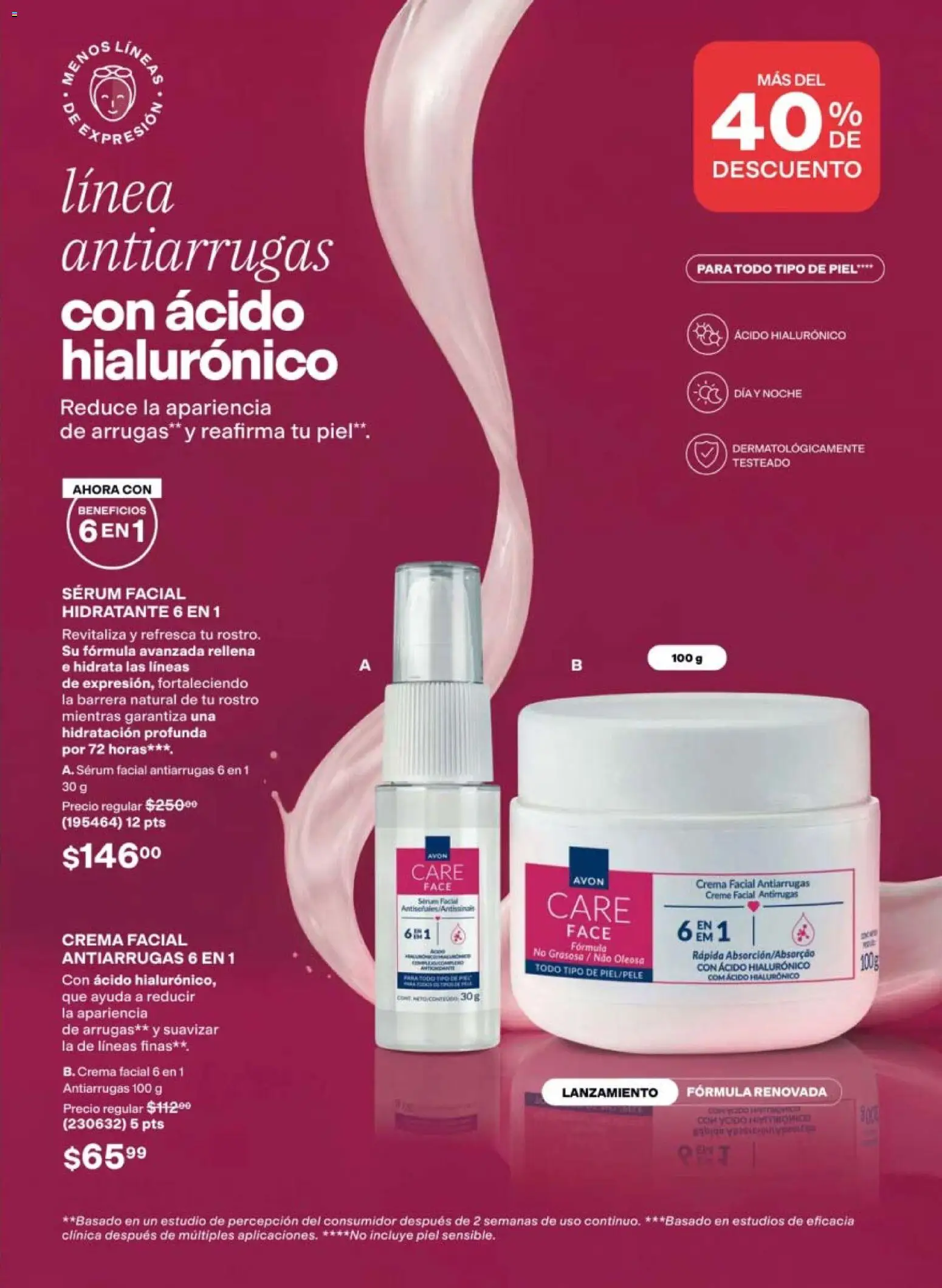 Nuevas ofertas de AVON válidas en toda la República Mexicana desde el 21/08/2026. ¡Encuentra las mejores ofertas en AVON campaña 13 2026! | Página: 3 | Productos: Serum, Crema