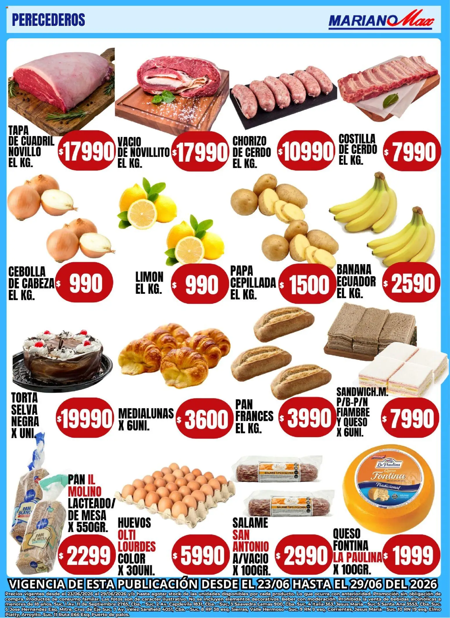 Mariano Max - Catálogo │ válido desde el 24/06/2026 | Página: 9 | Productos: Cebolla, Queso, Huevos, Cerdo