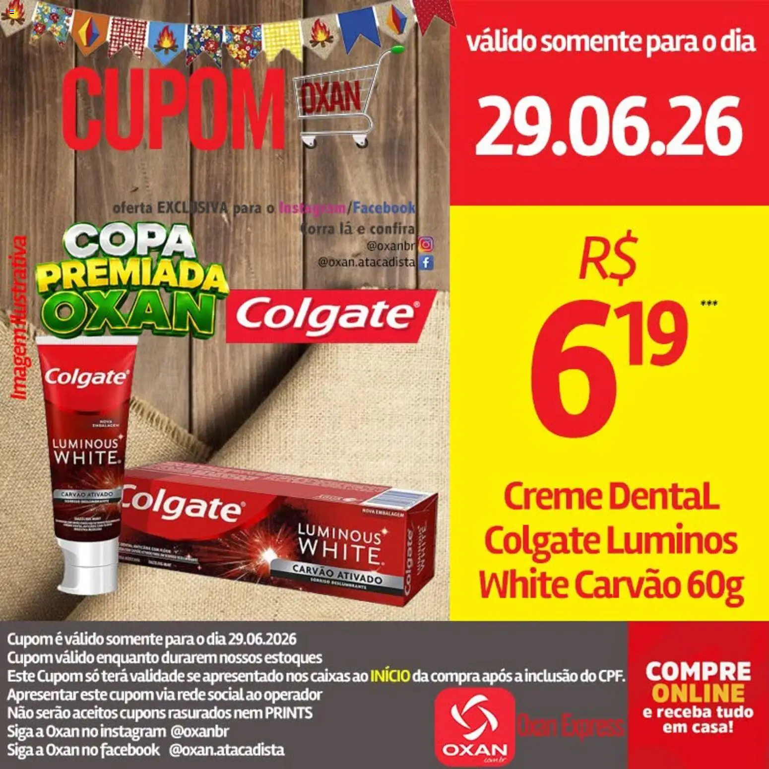 Oxan Atacadista Folheto - válido de 29/06/2026 | Página: 15 | Produtos: Copa, Creme, Creme dental