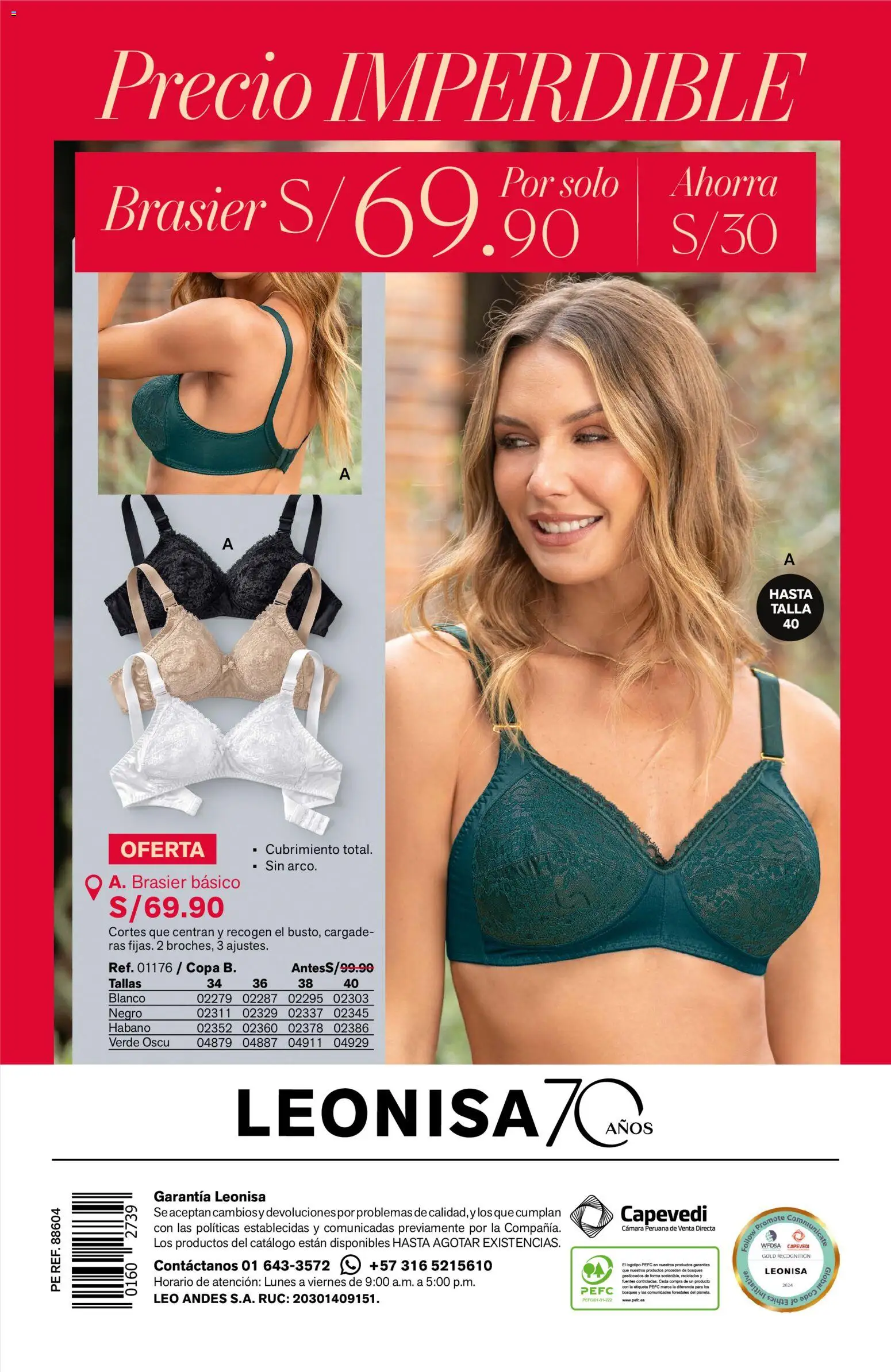Catálogo Leonisa válido desde 25/06/2026 | Página: 140 | Productos: Cámara