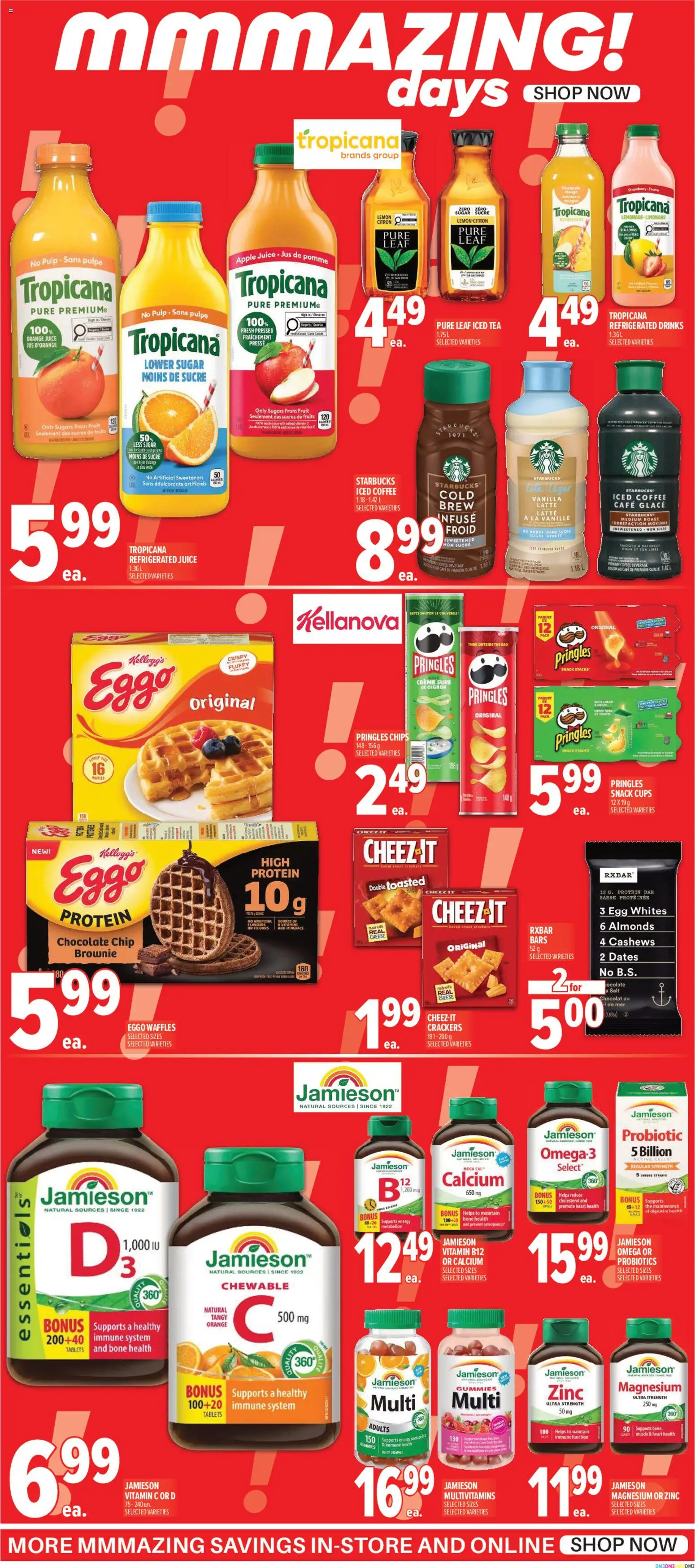 Metro flyer valid from Jul 2, 2026 | Page: 3 | Products: Tea, Sour cream, Chocolate, Juice