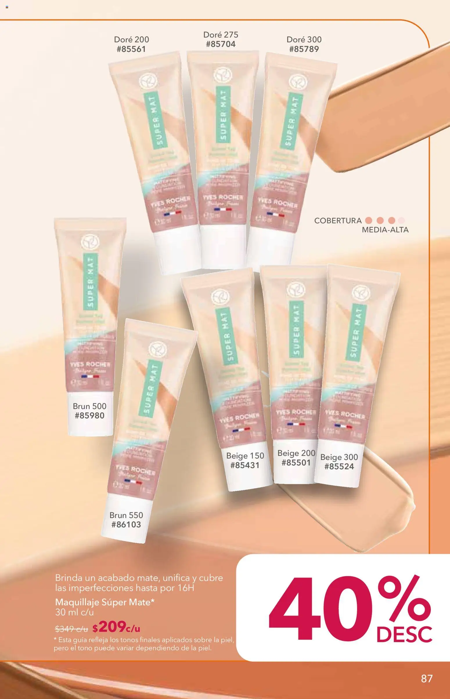 Nuevas ofertas de Yves Rocher válidas en toda la República Mexicana desde el 25/08/2026. ¡Encuentra las mejores ofertas en Yves Rocher campaña 12 2026! | Página: 89 | Productos: Maquillaje, Sobre