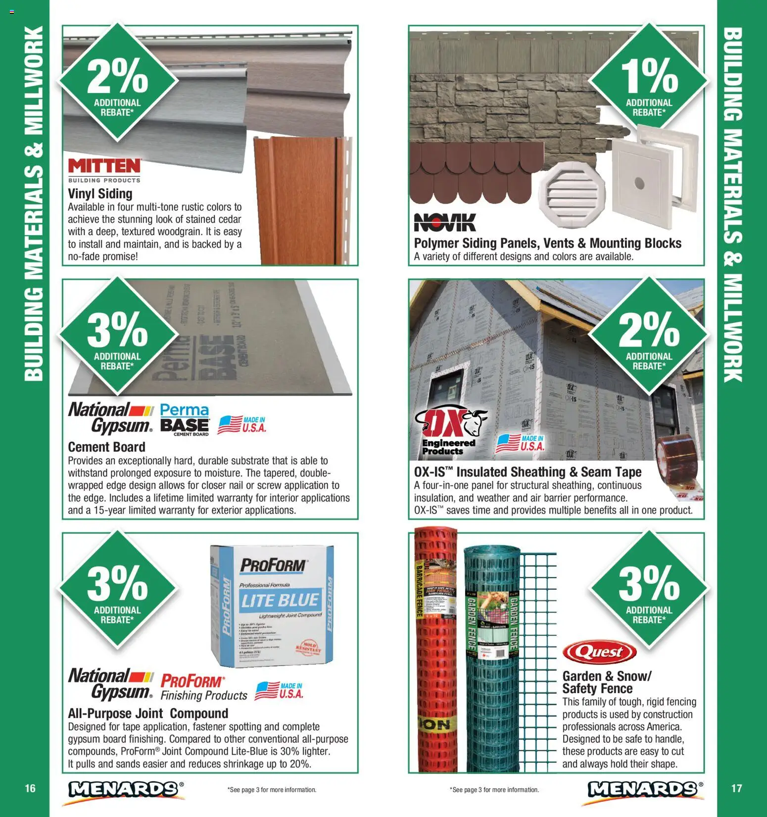 Menards Contractor Catalog - valid from 01/01/2026 | Page: 9 | Products: Cement, Fastener, Safe, Nail
