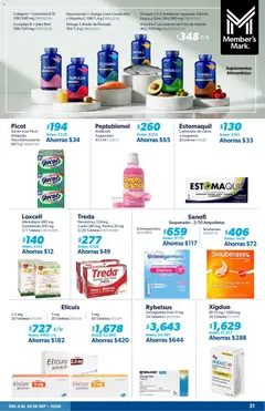 Vista previa de Glucosamina + Omega 3 con Condroitina y Vitamina C 198/1,4 g, Glucosamina + Omega 3 con Condroitina y Vitamina C 198/1,4 g, nuevo folleto de la tienda, válido en México a partir del 04/09/2026 | Página: 31