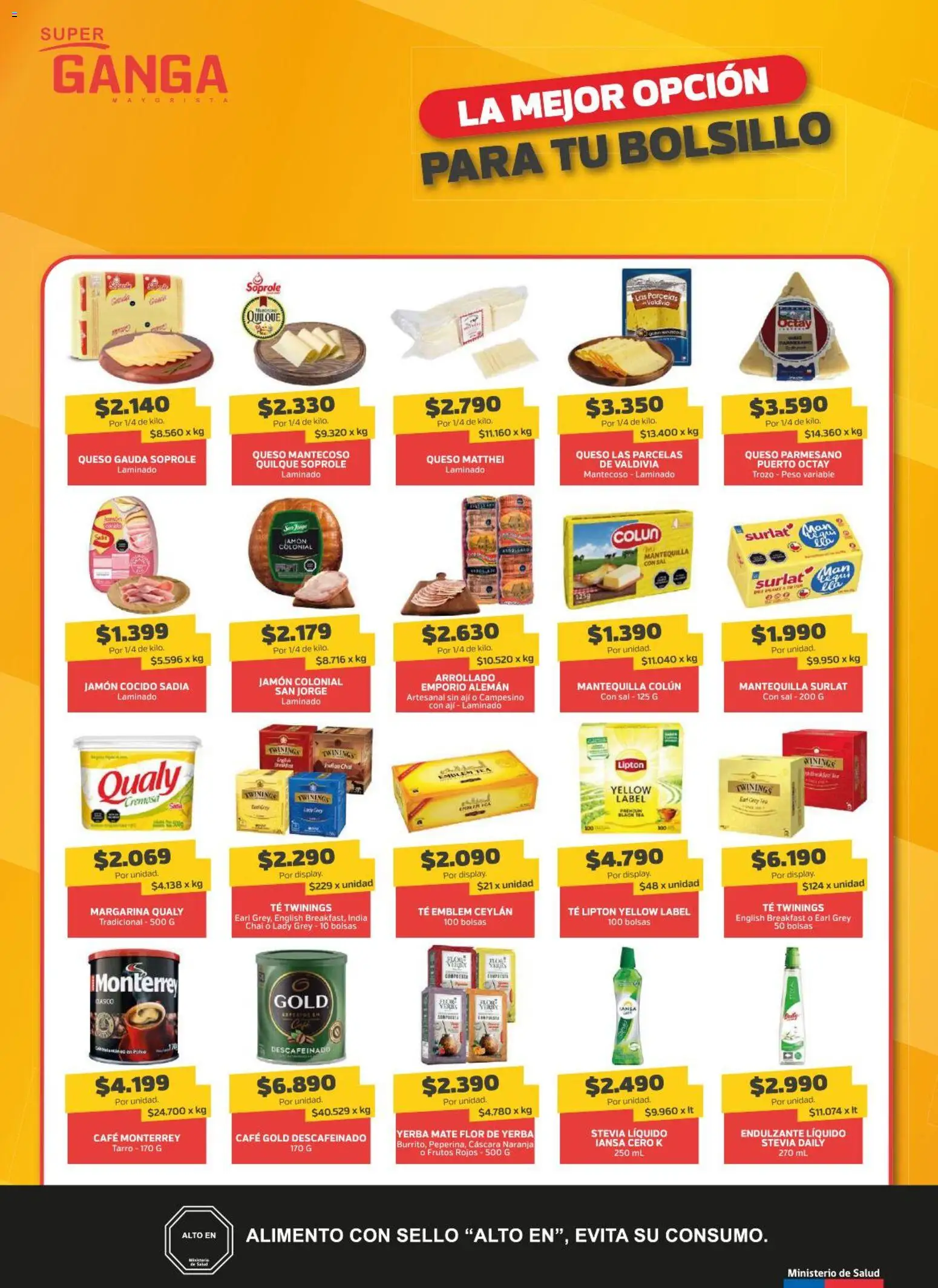 Super Ganga ofertas  │ válido desde el 09.04.2026 | Página: 4 | Productos: Café, Jamón cocido, Té, Endulzante