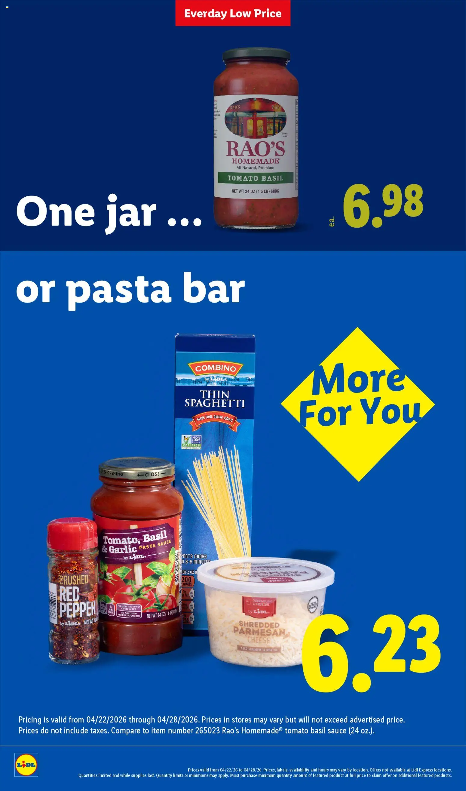 Lidl Weekly Ad - valid from 22.04.2026 | Page: 26 | Products: Corn, Pasta, Sauce, Garlic