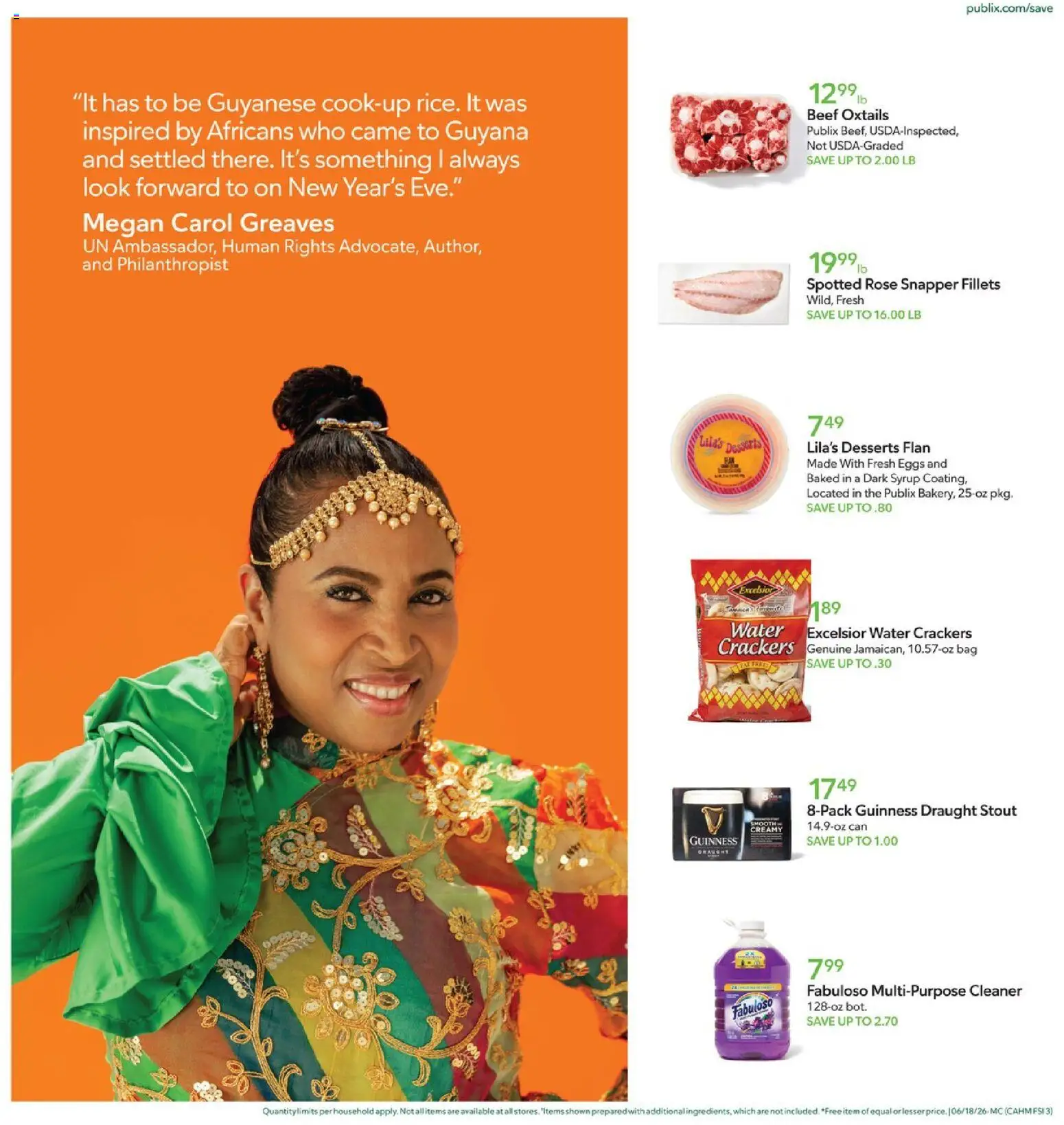 Publix Ad - valid from 18.06.2026 | Page: 3 | Products: Eggs, Beef, Water, Bag