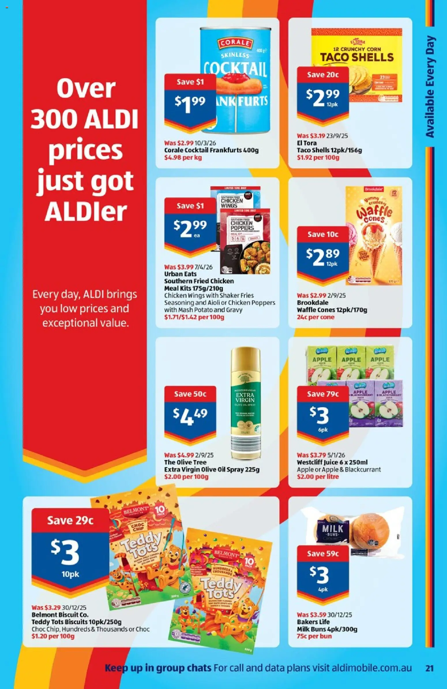 Aldi catalogue - valid from 29.04.2026 | Page: 21 | Products: Kits, Juice, Chicken, Biscuits