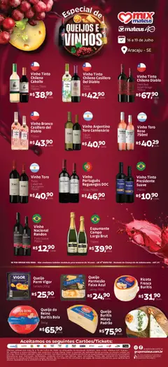 Mateus ofertas Queijos e Vinhos - Pré-Visualização do folheto da loja Mateus, válido de 16/07/2026