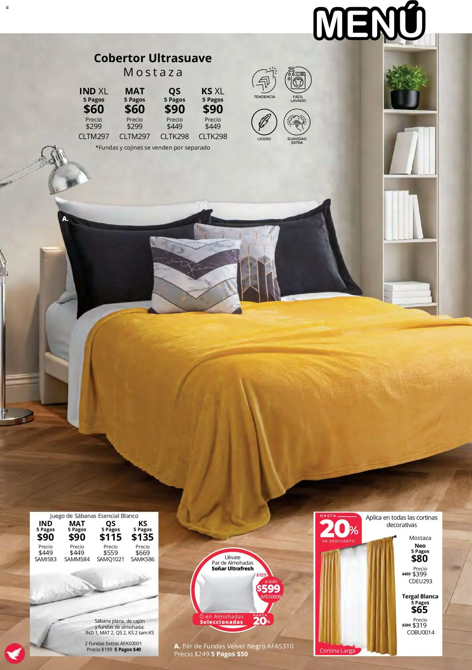 Nuevas ofertas de Colchas Concord válidas en toda la República Mexicana desde el 15/10/2026. ¡Encuentra las mejores ofertas en Colchas Concord catálogo Colección Cobertor Calor de Hogar! | Página: 126