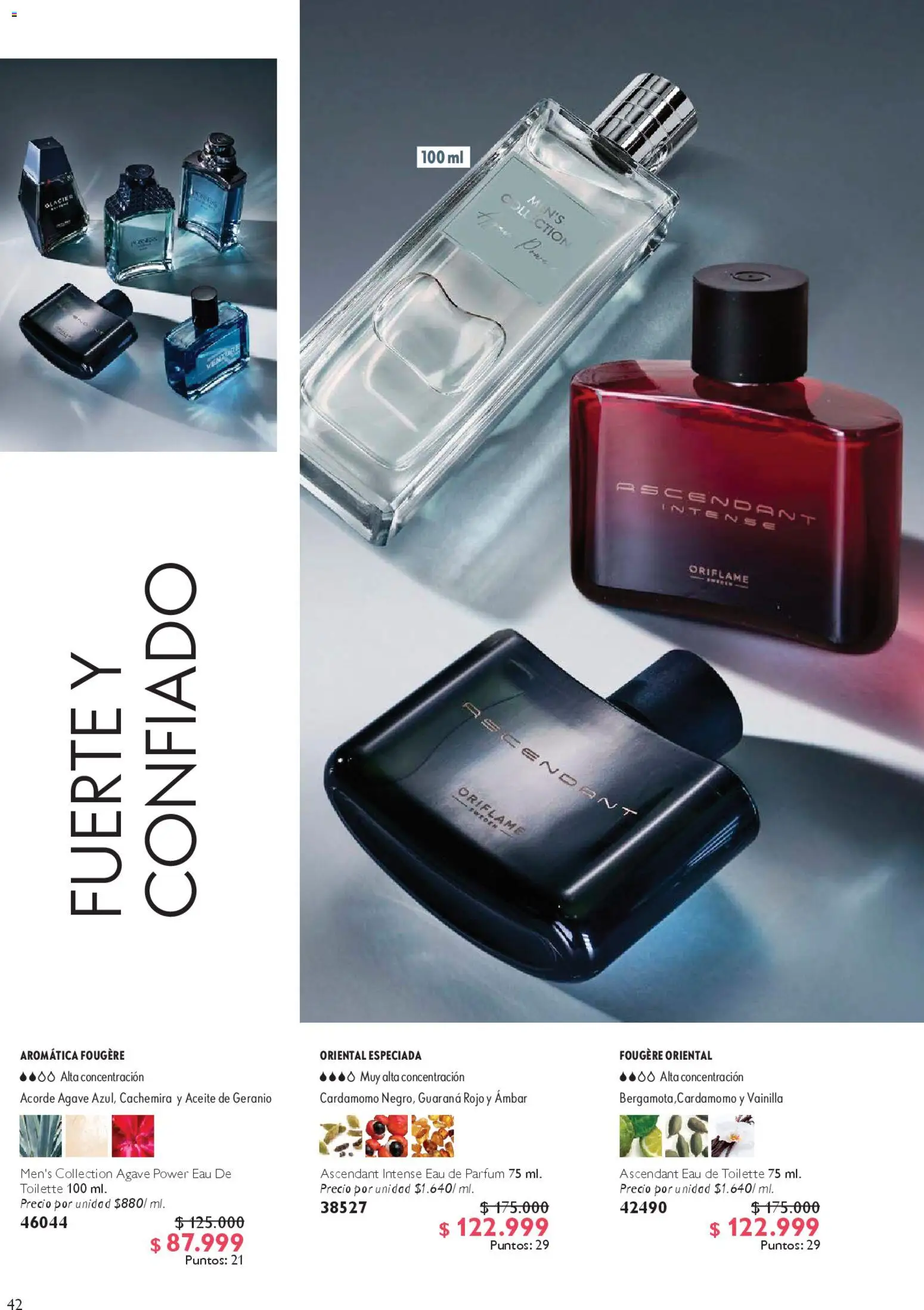 Oriflame revista - valida desde el 28.03.2026 | Página: 42 | Productos: Eau de toilette, Corta uñas, Aceite
