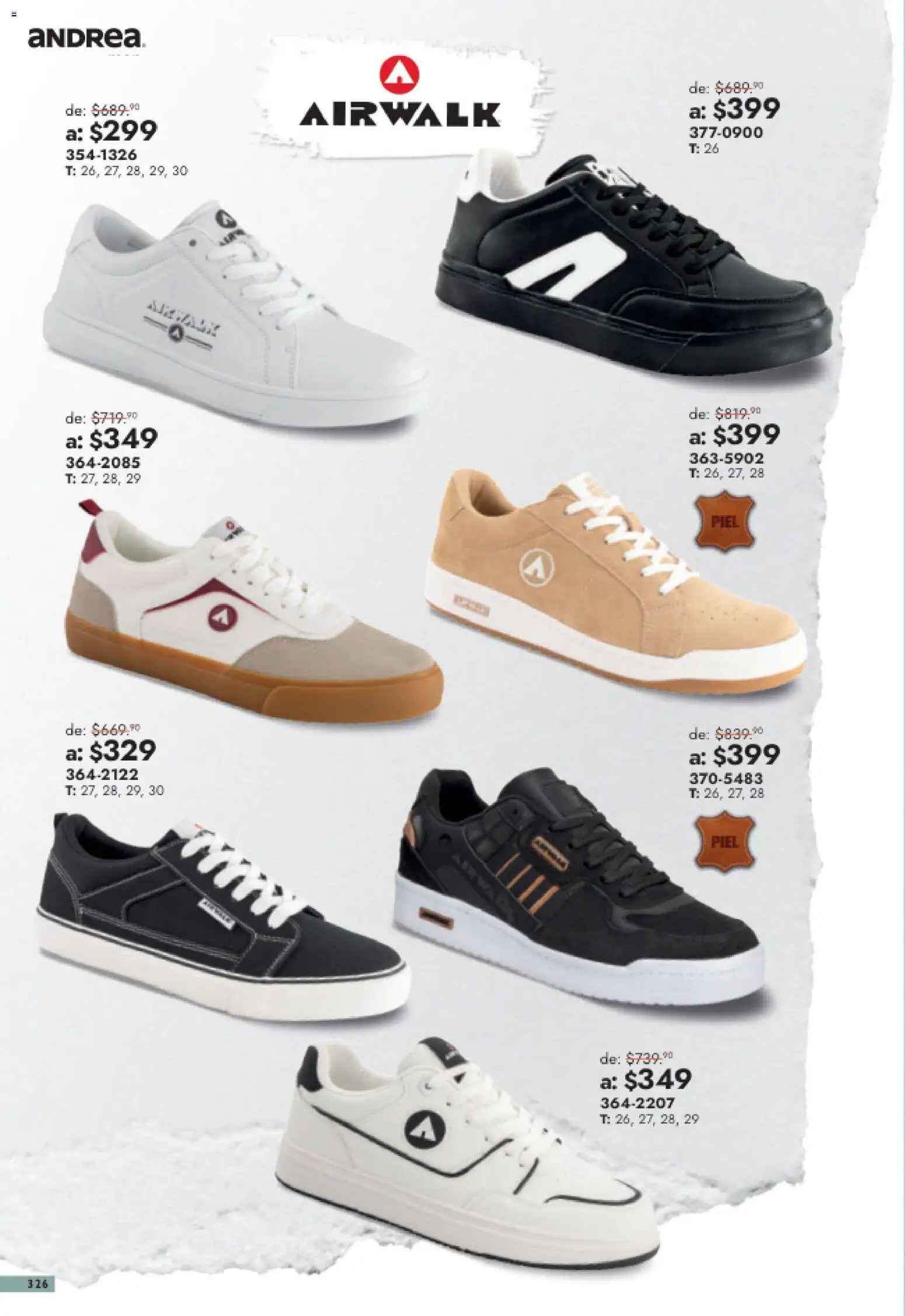 Nuevas ofertas de Andrea válidas en toda la República Mexicana desde el 26/07/2026. ¡Encuentra las mejores ofertas en Andrea catálogo Outlet! | Página: 326