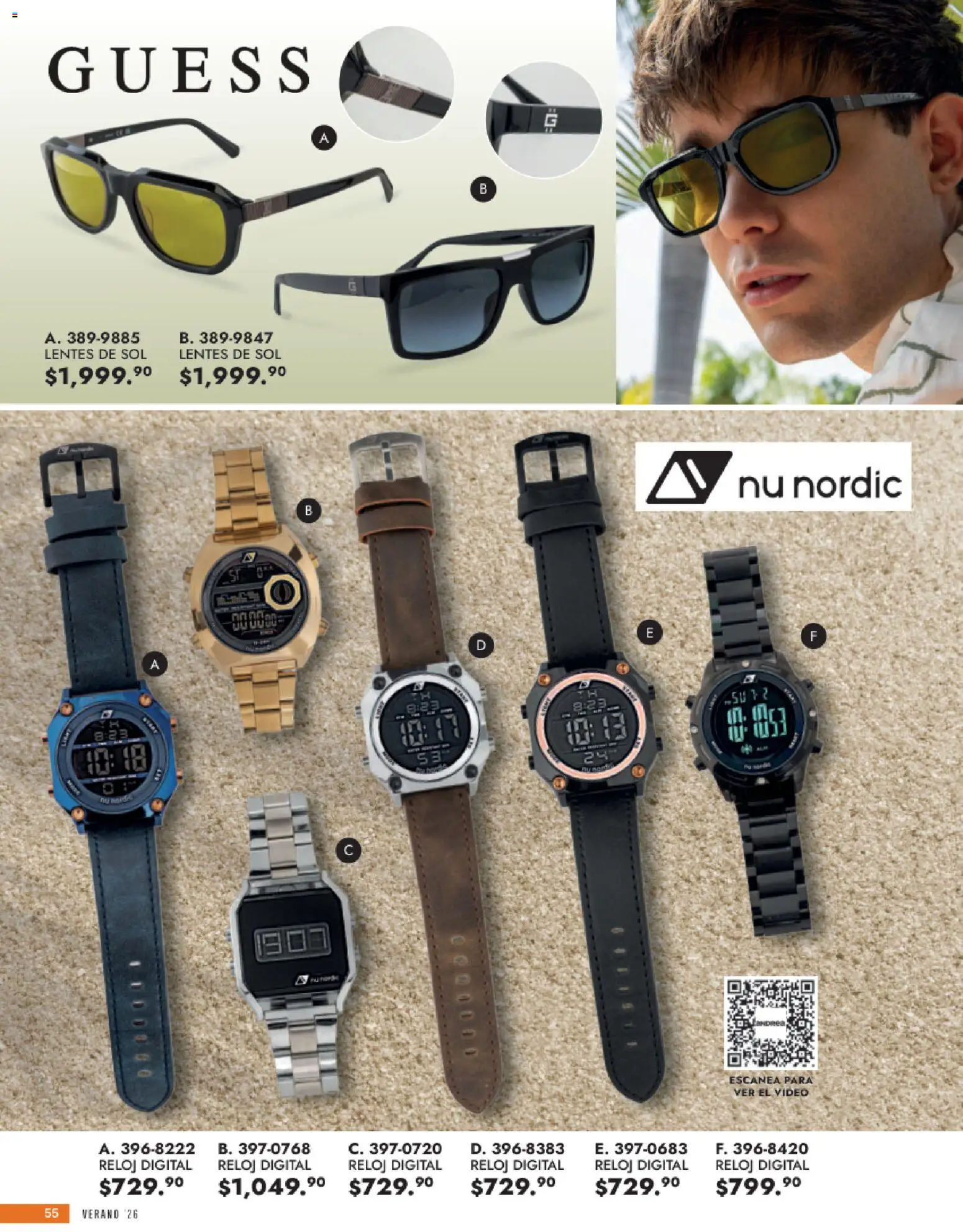 Nuevas ofertas de Andrea válidas en toda la República Mexicana desde el 24/05/2026. ¡Encuentra las mejores ofertas en Andrea catálogo Accesorios para todos! | Página: 55 | Productos: Lentes, Lentes de sol, Reloj, Video