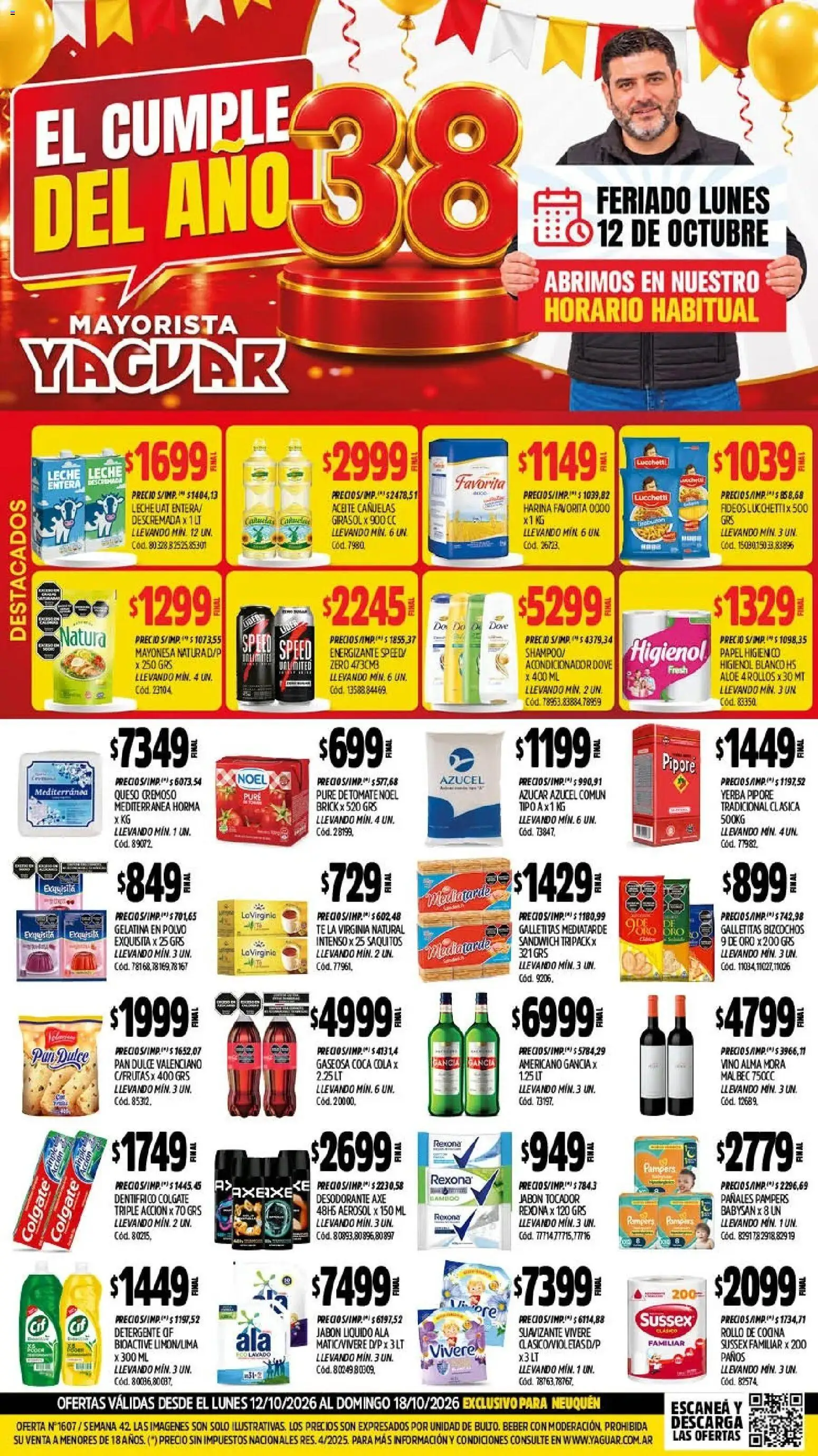 Yaguar - Oferta Semanal Neuquen │ válido desde el 12/10/2026 | Página: 1