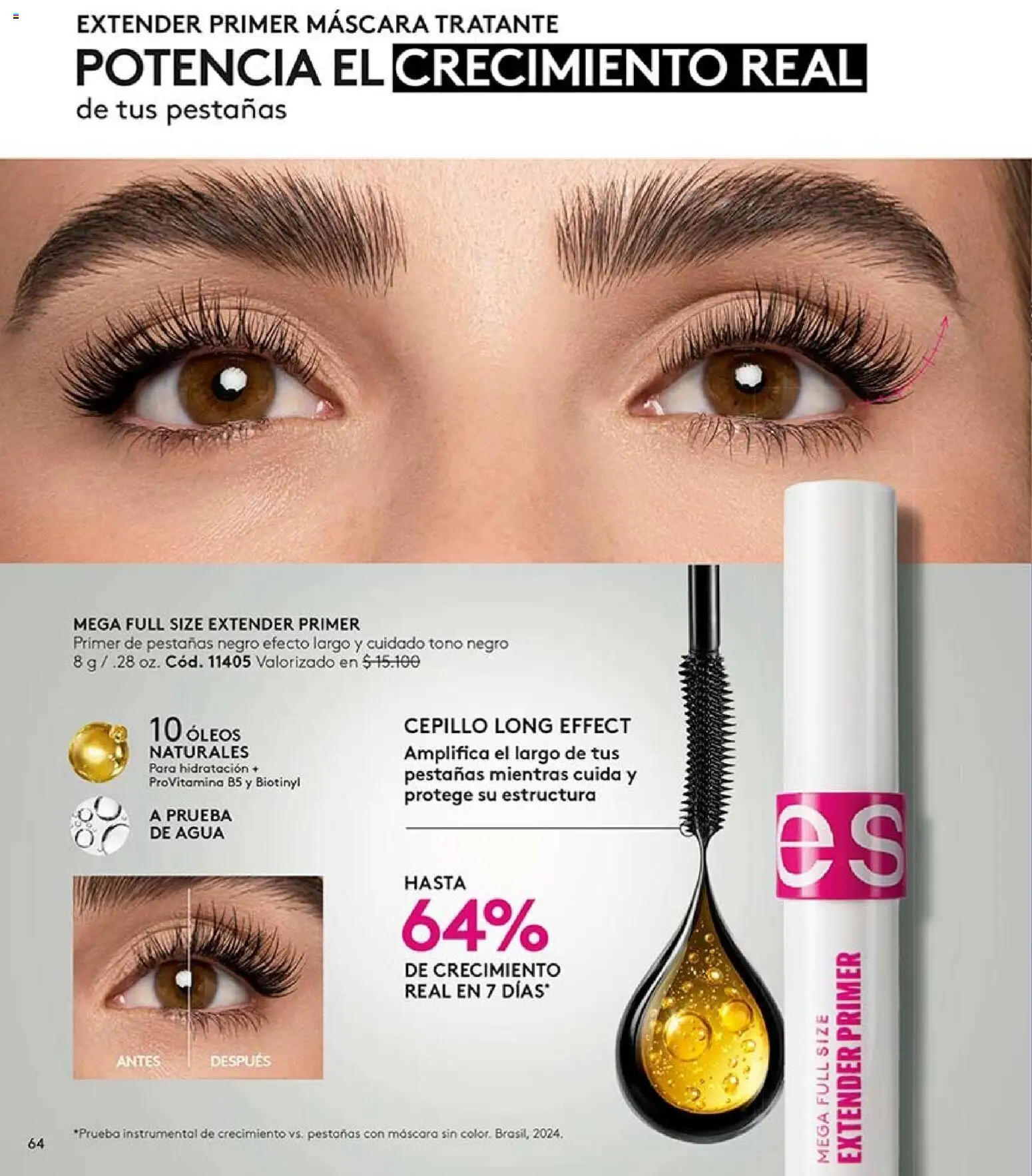 Catálogo Ésika Campaña 13 │ válido desde el 26.07.2026 | Página: 64 | Productos: Agua, Cepillo, Máscara