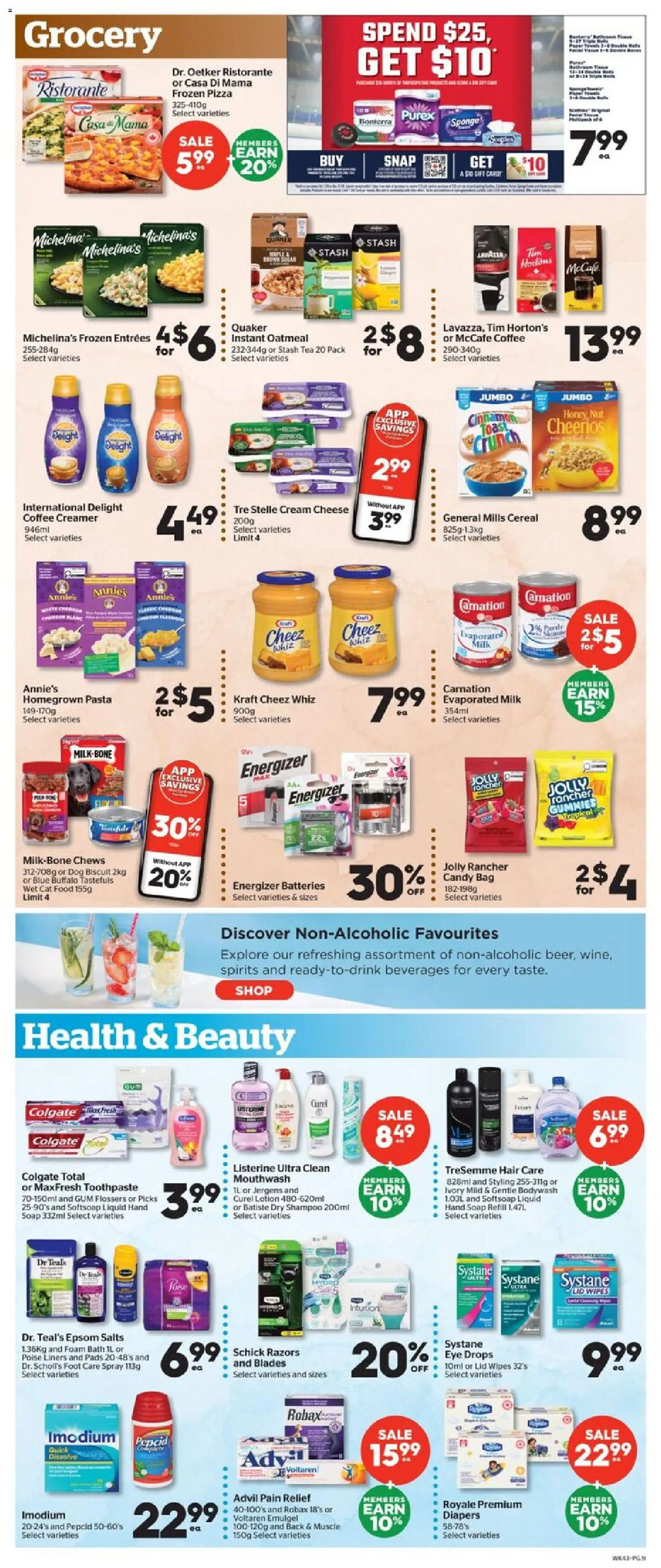 Calgary Co-op flyer valid from Aug 27, 2026 | Page: 9 | Products: Tea, Eye drops, Toast, Shampoo