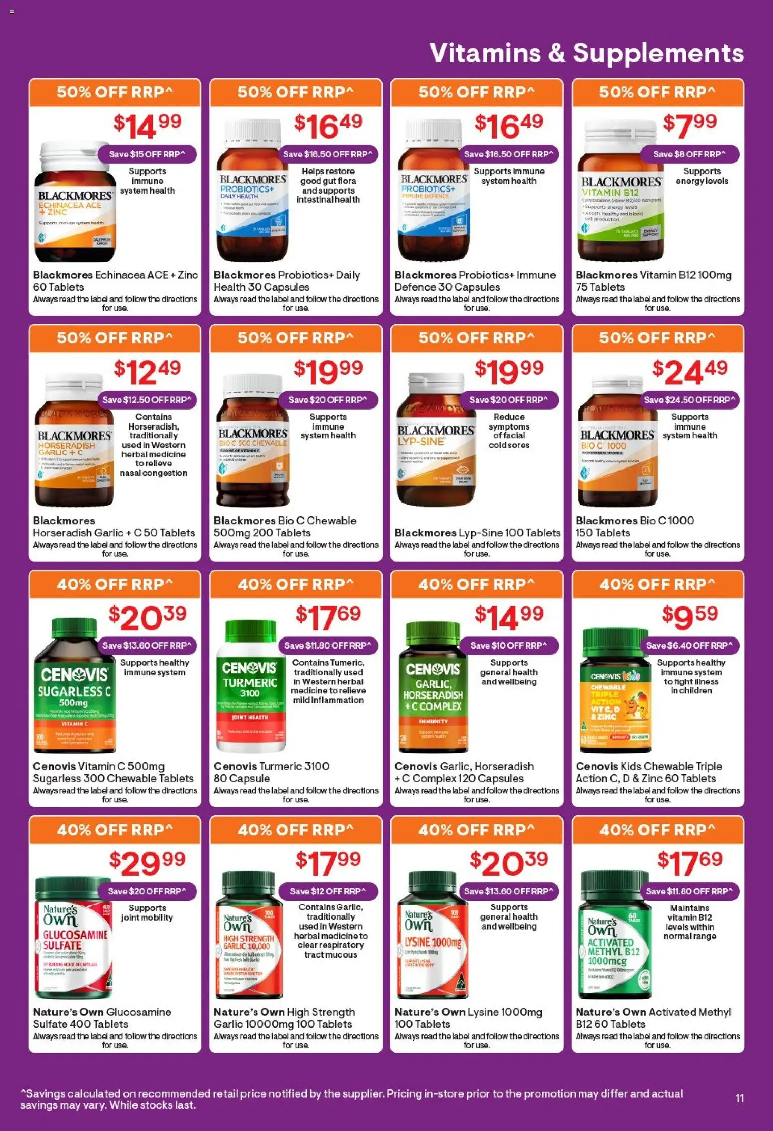 Discount Drug Stores catalogue - valid from 09/07/2026 | Page: 12 | Products: Garlic, Tablets, Vitamin, Zinc