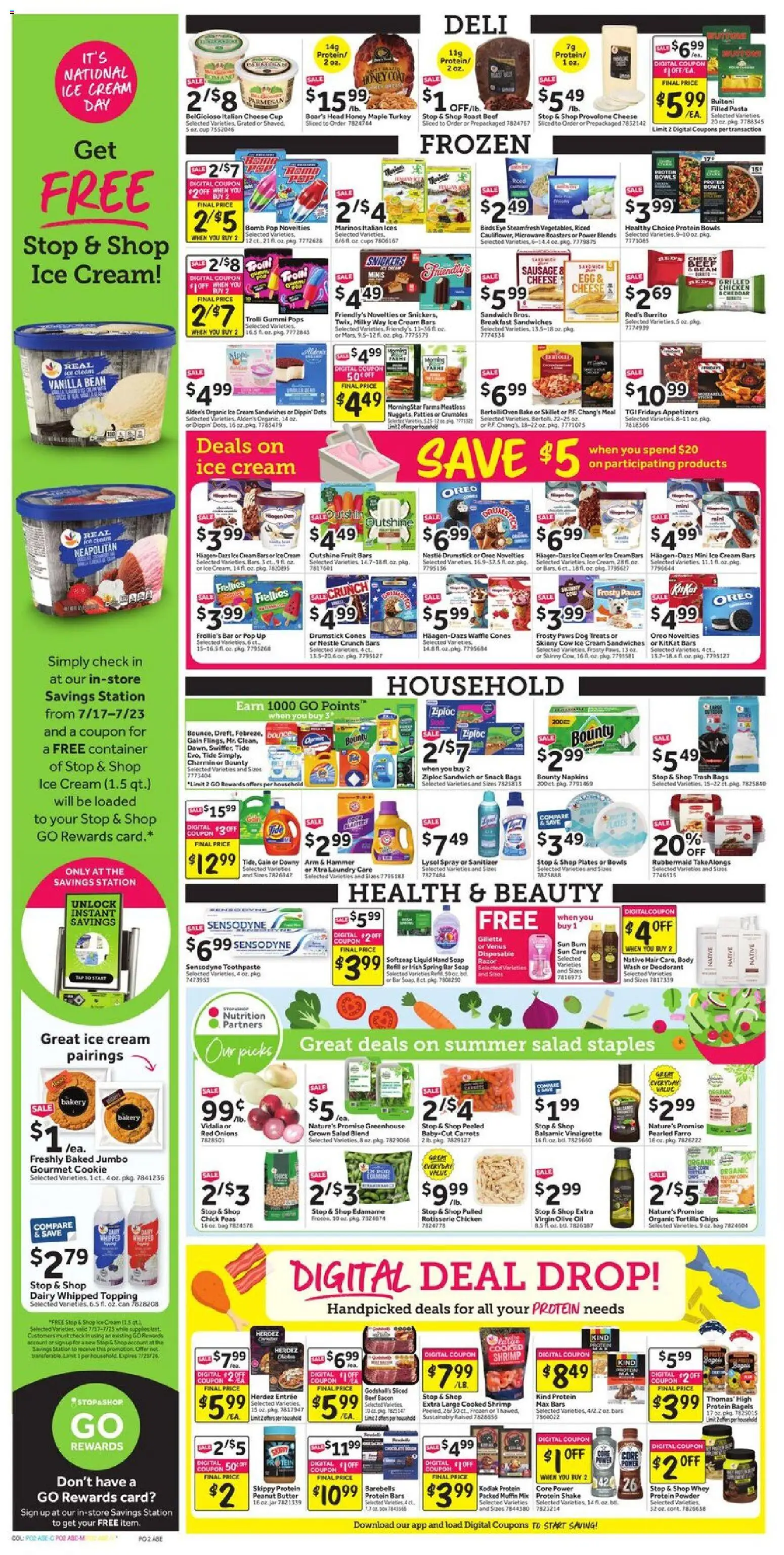Stop & Shop Weekly Ad - valid from 07/17/2026 | Page: 4 | Products: Butter, Cheese, Cream, Bag