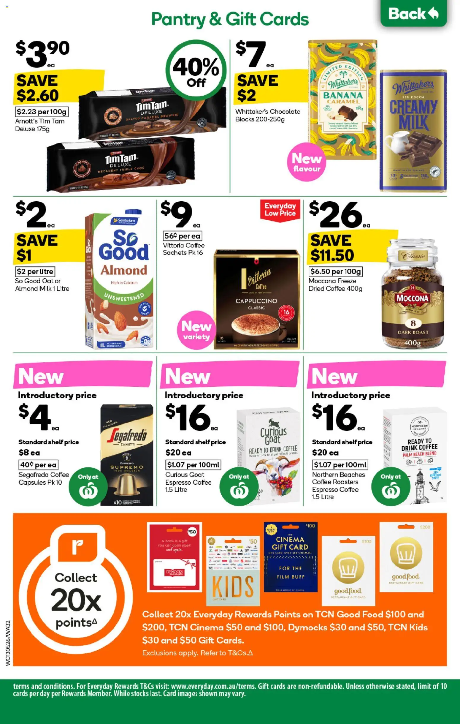 Woolworths catalogue - valid from 13.05.2026 | Page: 32 | Products: Shelf, Milk, Coffee, Chocolate