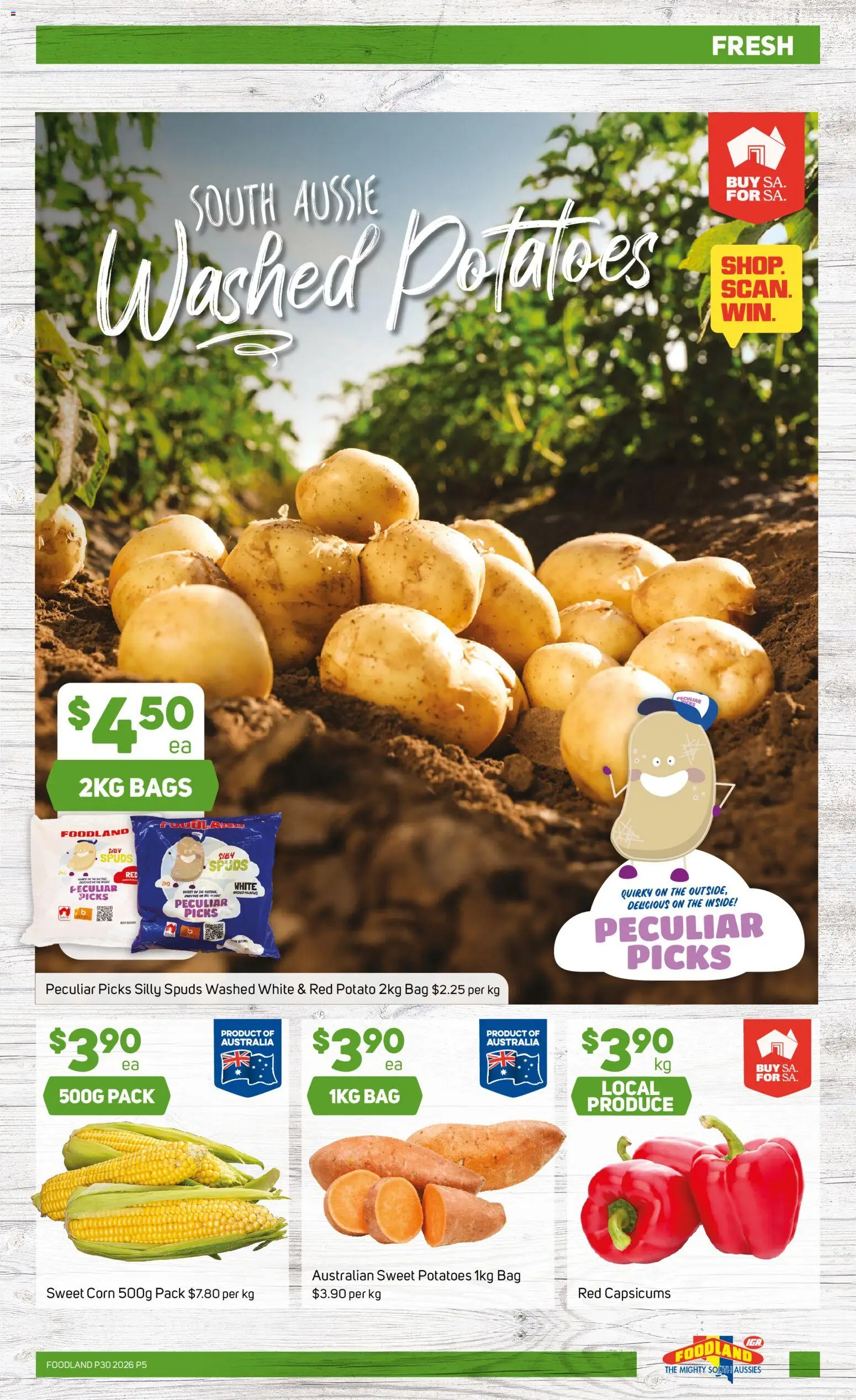 Foodland catalogue - valid from 22/07/2026 | Page: 5 | Products: Potatoes, Bag