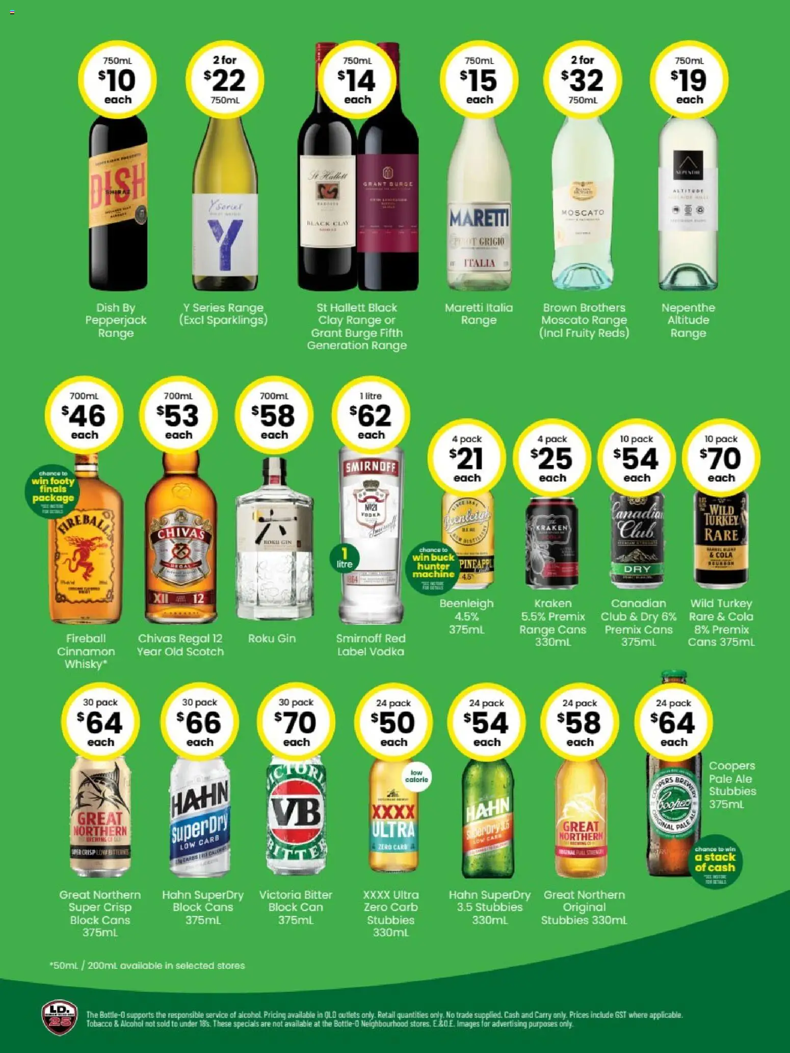 The Bottle-O catalogue - valid from 13.04.2026 | Page: 2 | Products: Vodka, Scotch, Turkey, Clay