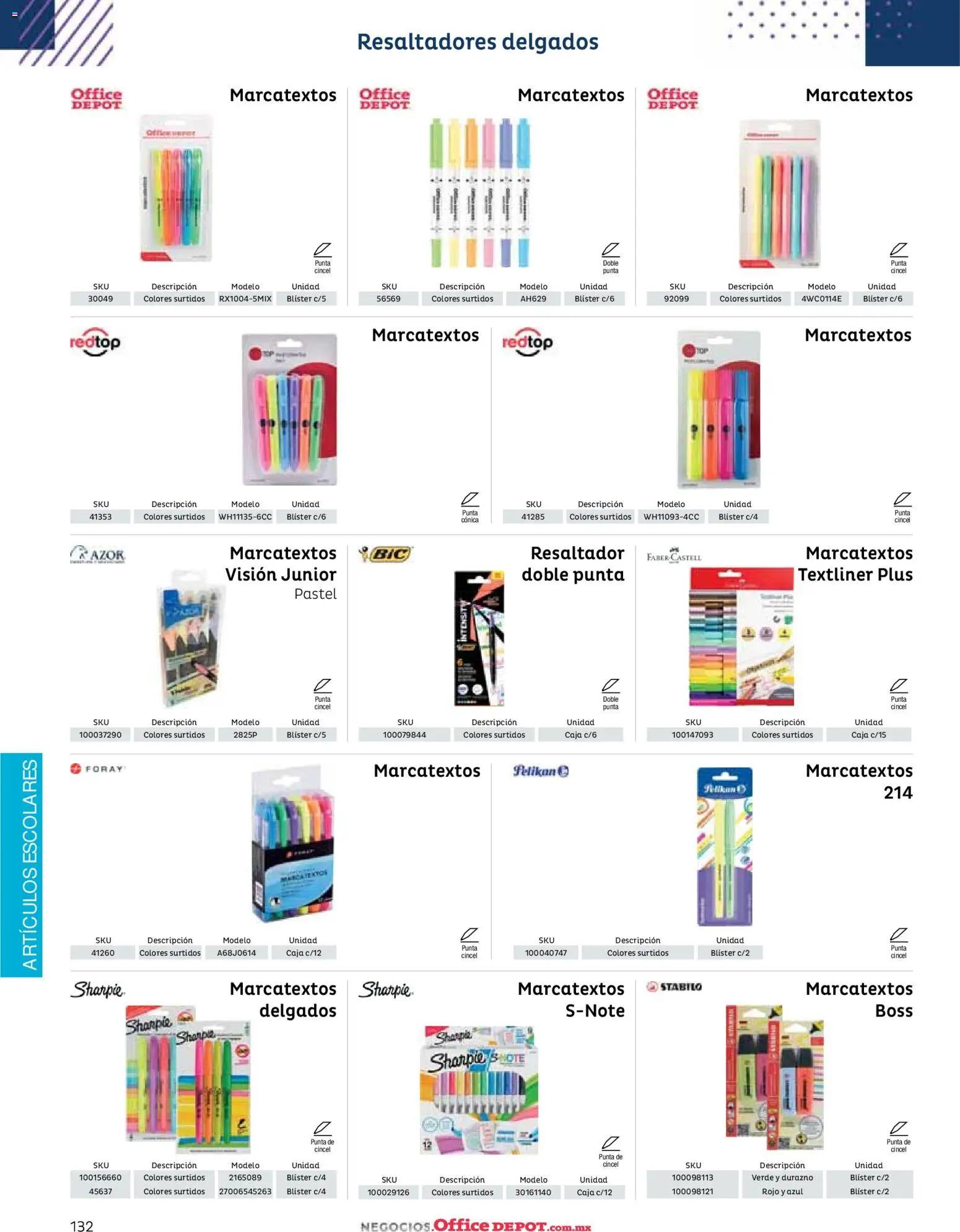 Nuevas ofertas de Office Depot válidas en toda la República Mexicana desde el 12/01/2026. ¡Encuentra las mejores ofertas en Office Depot catálogo 2026! | Página: 134 | Productos: Durazno, Pastel, Caja