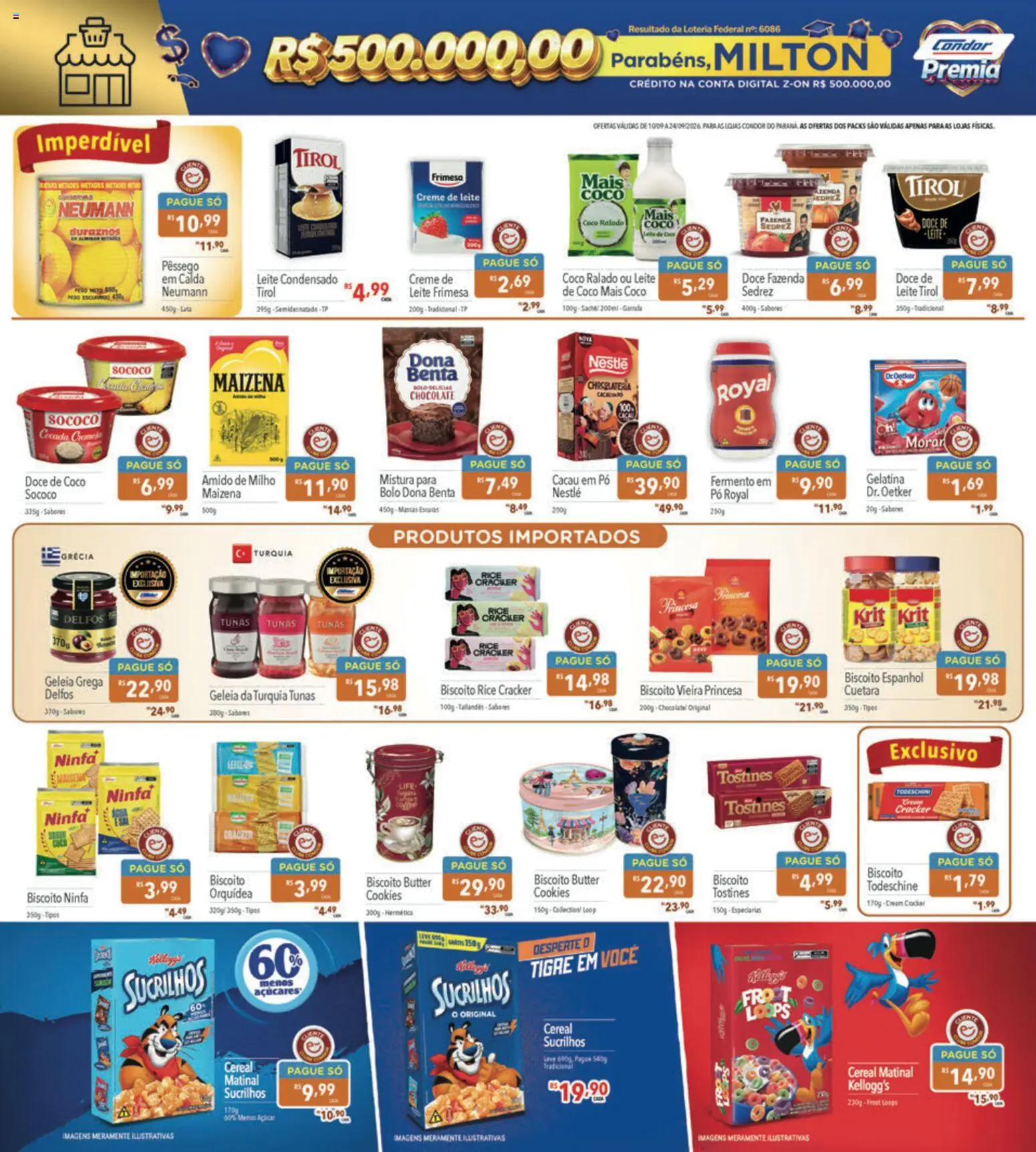 Supermercados Condor Folheto - válido de 10/09/2026 | Página: 4 | Produtos: Pó, Geleia, Milho, Gelatina