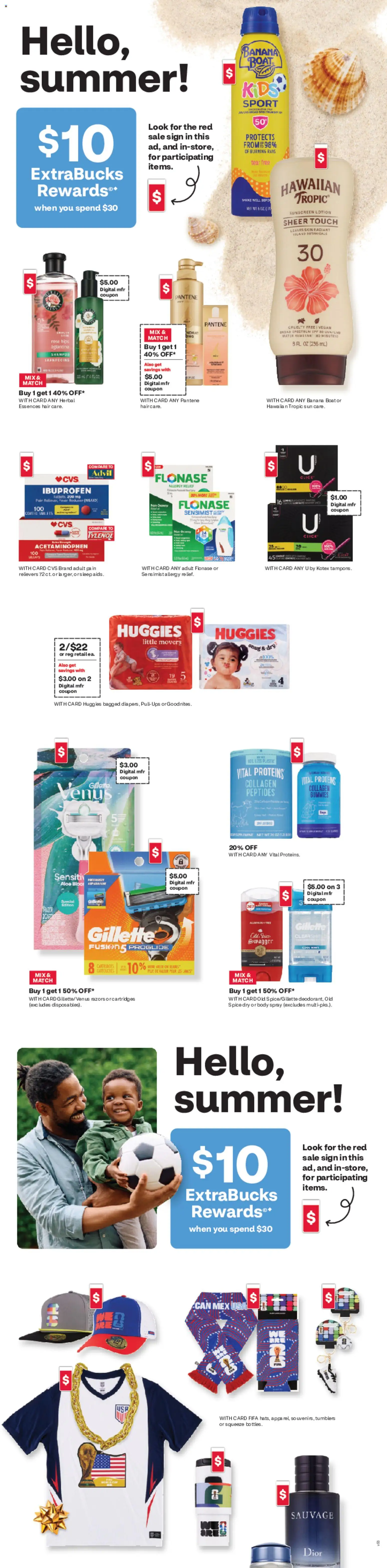 CVS Pharmacy Weekly Ad - CO - valid from 07.06.2026 | Page: 3 | Products: Shampoo, Sunscreen, Water