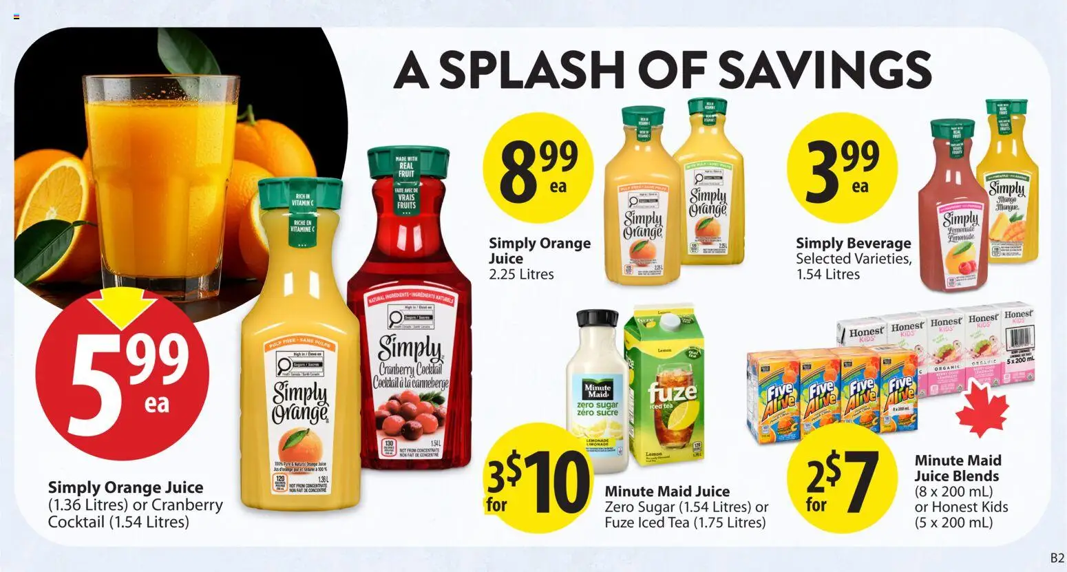 Save on foods flyer valid from Jun 25, 2026 | Page: 26 | Products: Tea, Juice