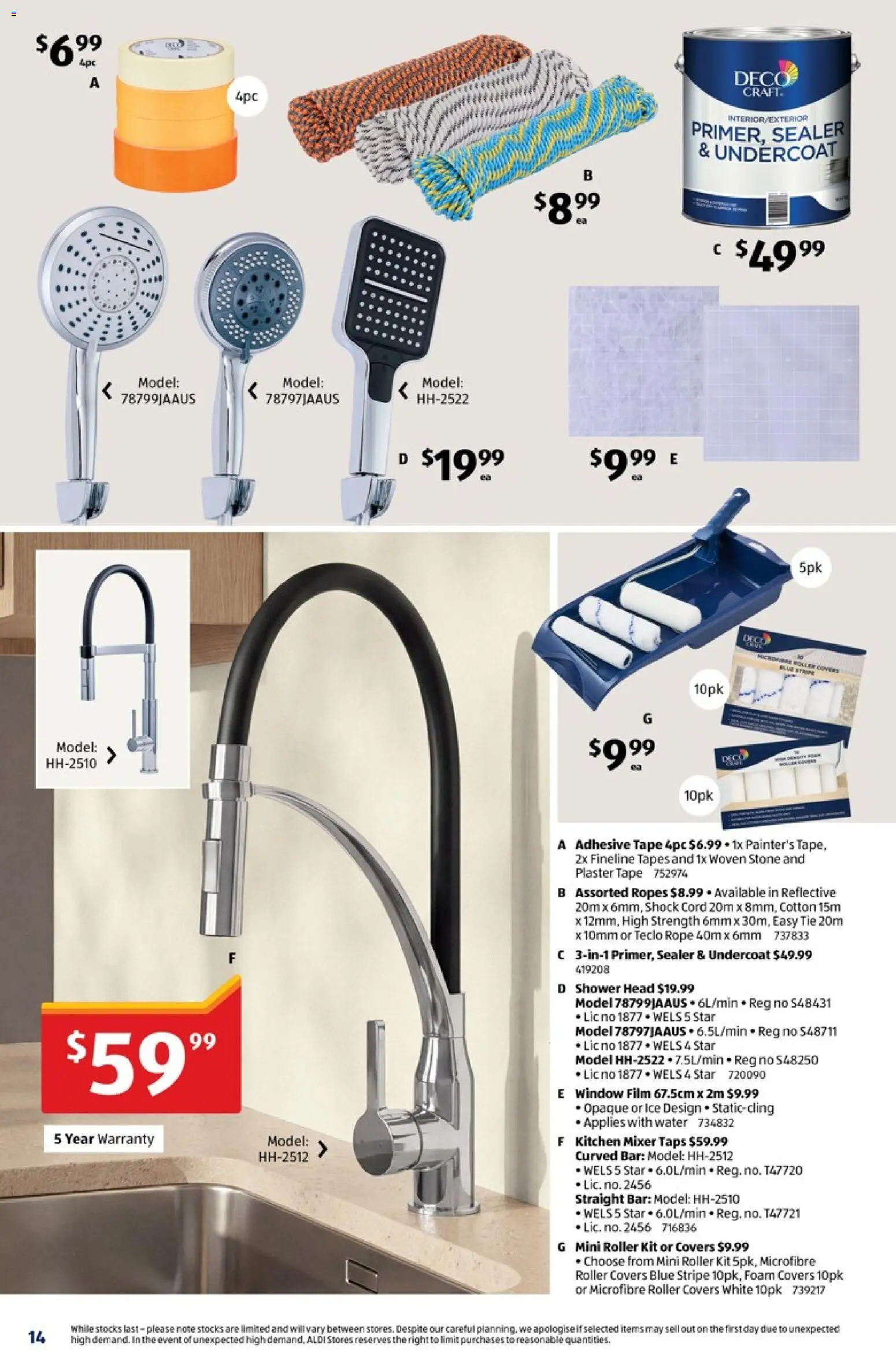 Aldi catalogue - valid from 08/09/2026 | Page: 14 | Products: Window, Tie, Ice, Mixer