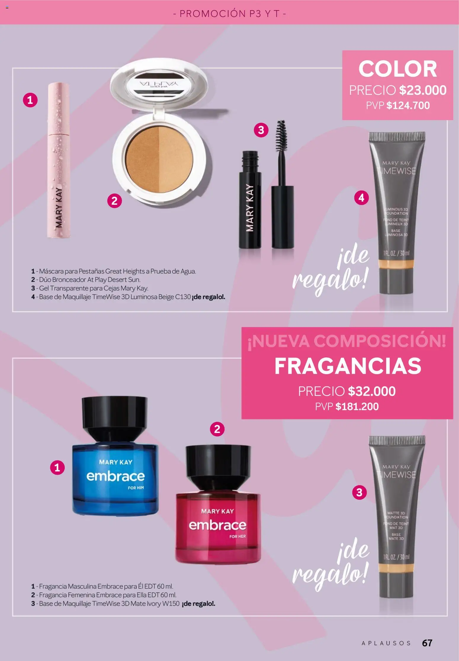 Mary Kay - Aplausos Septiembre 2026 │ válido desde el 01/09/2026 | Página: 67 | Productos: Mate, Fragancia, Base de maquillaje, Maquillaje