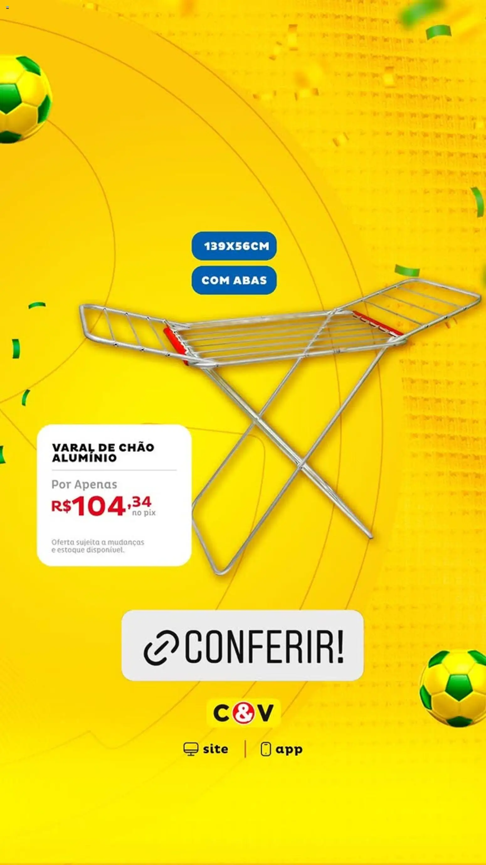 Casa e Video Folheto - válido de 05.06.2026 | Página: 2 | Produtos: Varal de chão