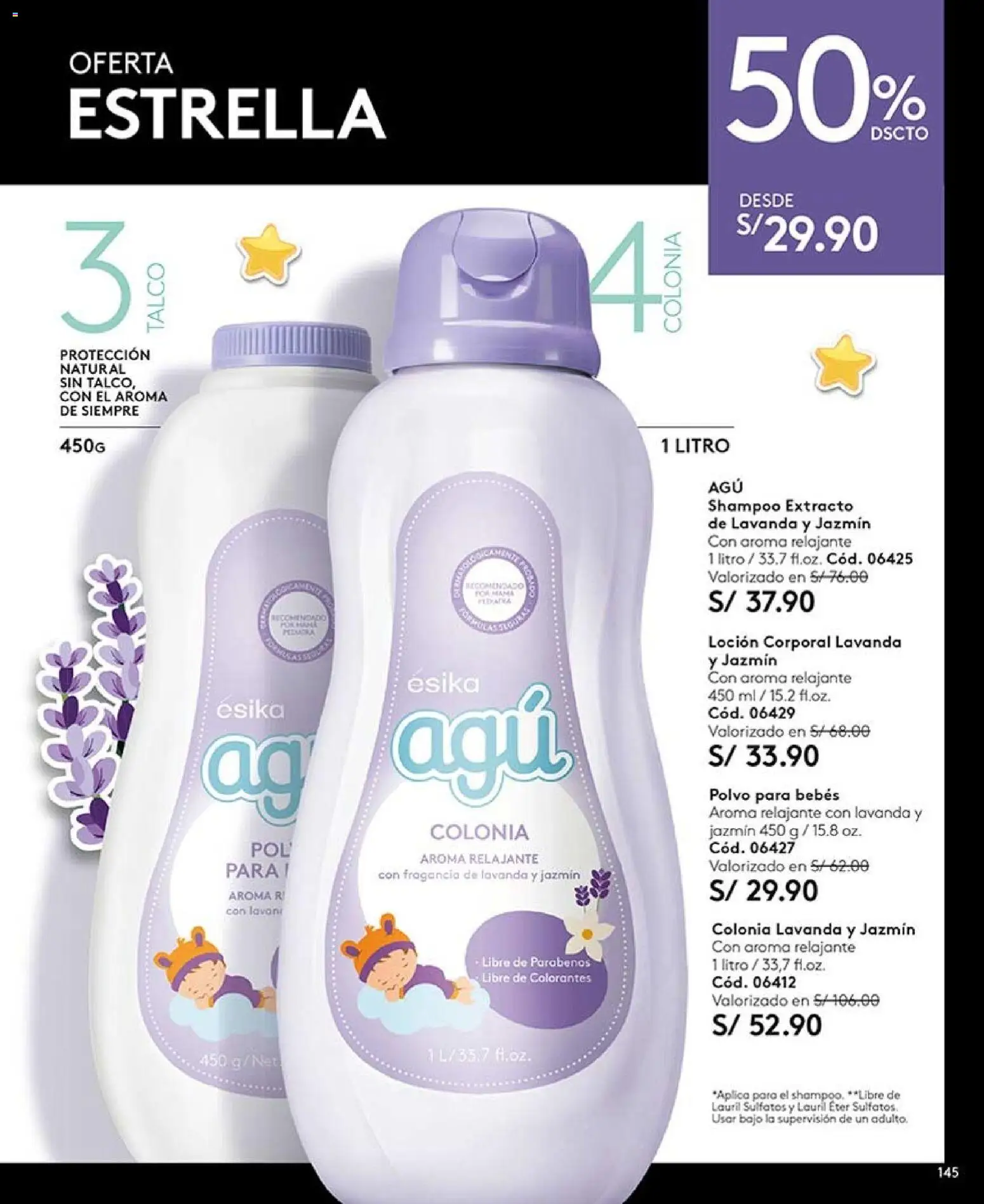 Catálogo Ésika válido desde 20/06/2026 | Página: 145 | Productos: Shampoo, Fragancia, Polvo