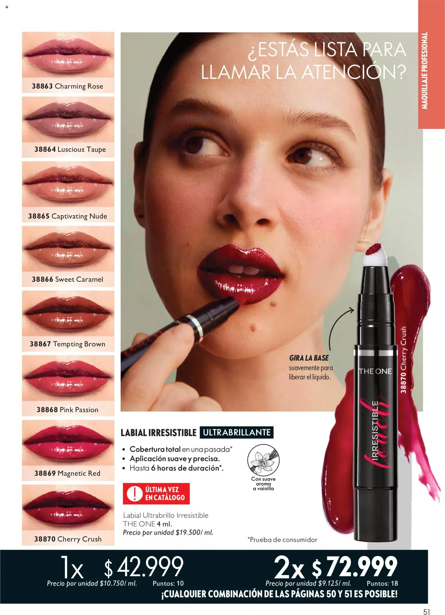 Oriflame revista - valida desde el 01/08/2026 | Página: 51 | Productos: Maquillaje, Combinación
